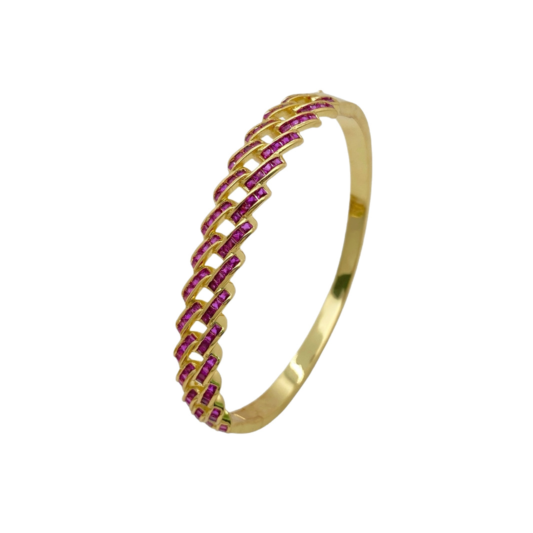 Style Full Diamond Zirconium Quadrilateral Bracelet Luxury Minimalist High-End Feeling Women's Jewelry 5