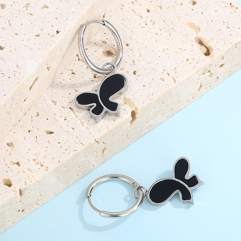 Electroplated Animal Drop Earrings For Women In 18K Gold Plated 304 Stainless Steel With Acrylic Inlay And PVD Coating 3