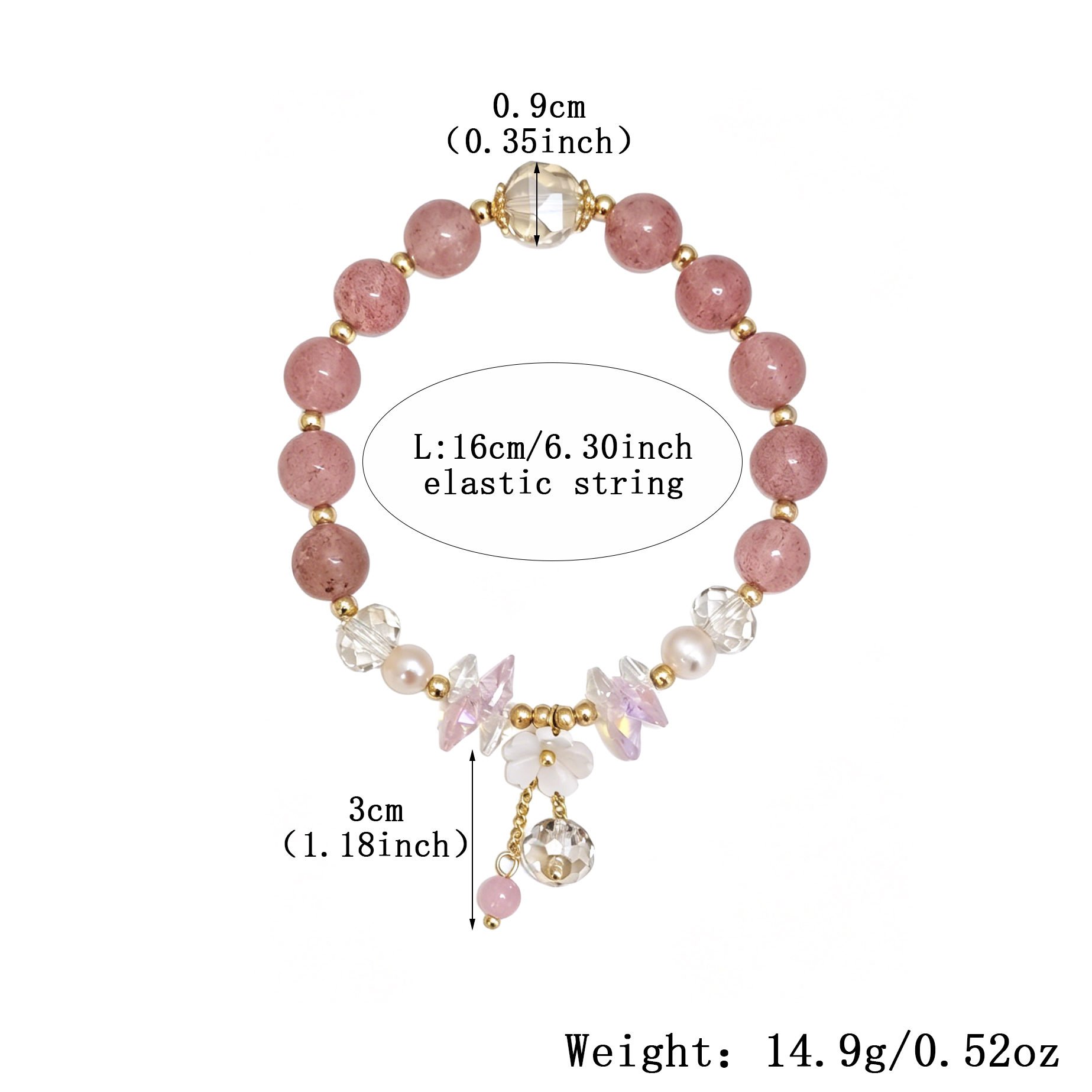 Three-dimensional Geometric Bracelets For Women, Copper Material With Golden Electroplated Finish And Artificial Crystal Inlay 2