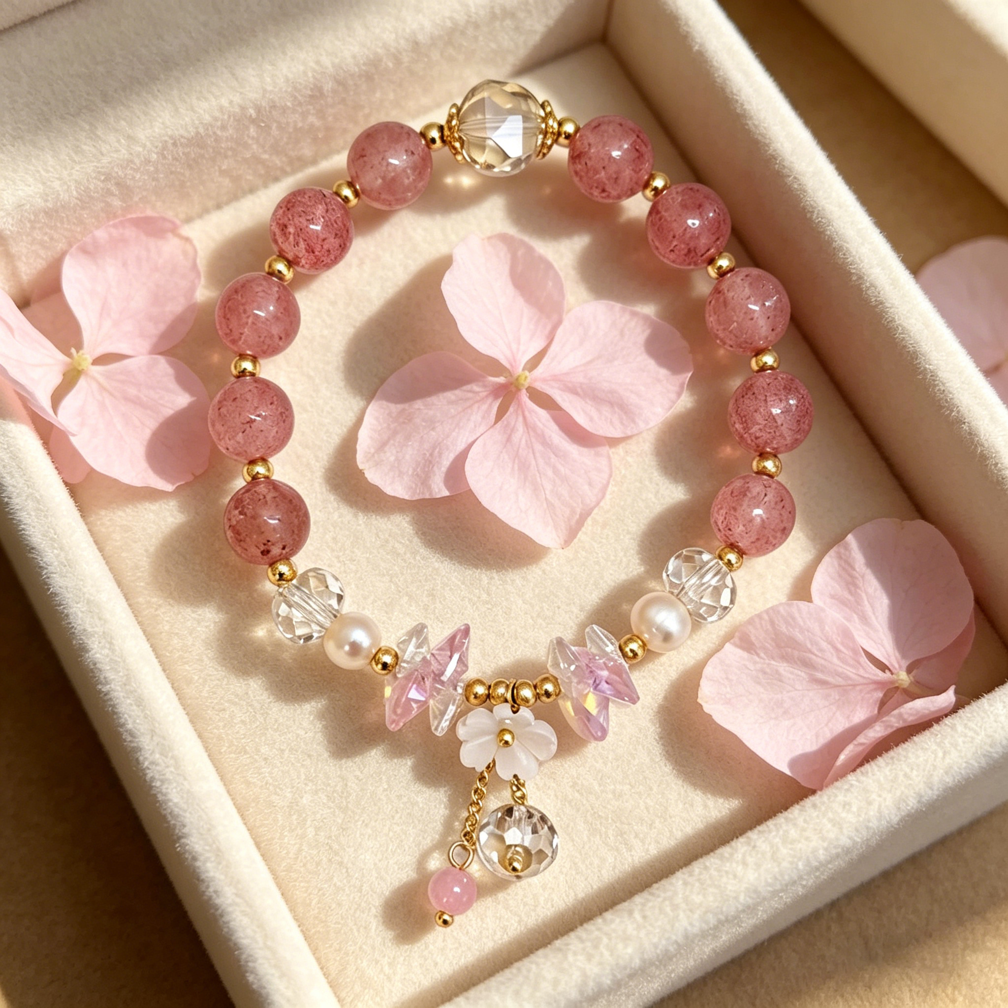 Three-dimensional Geometric Bracelets For Women, Copper Material With Golden Electroplated Finish And Artificial Crystal Inlay 6