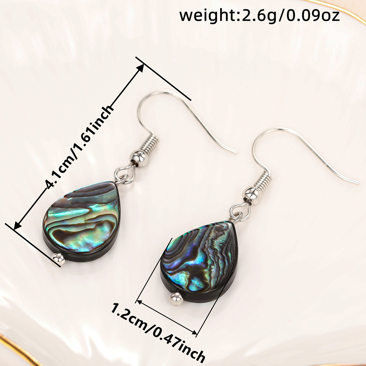 Three-dimensional Geometric Copper Earrings With White K Plated Water Plating And 0.03µm Thick Coating, Drop Earrings 5
