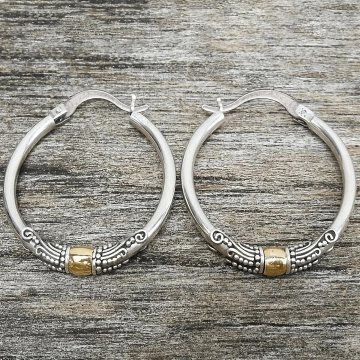 Three-dimensional Geometric Copper Earrings With KC Golden Water Plating And 0.03µm Thickness, Drop Earrings