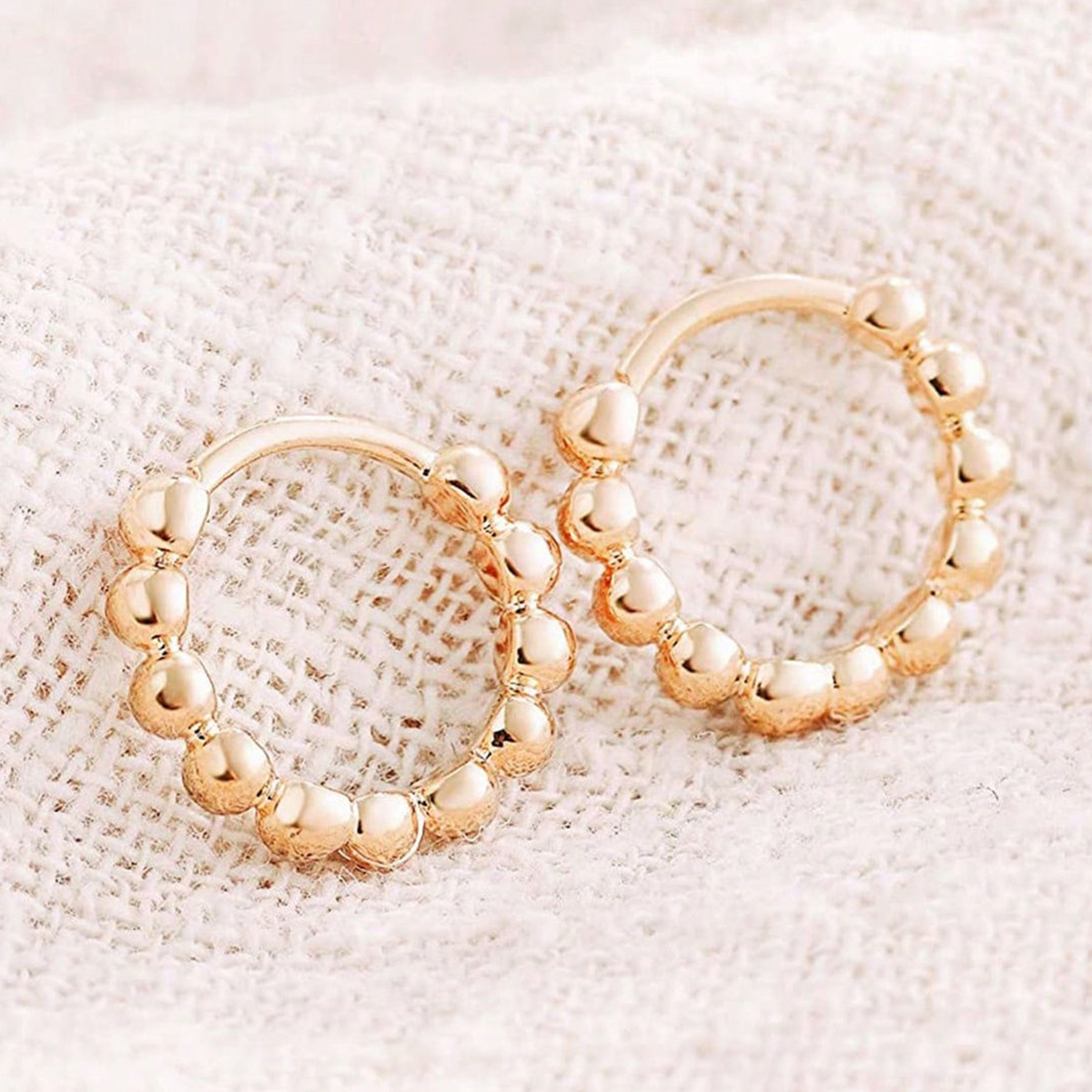 Three-dimensional Geometric Earrings In Copper With KC Golden Water Plating And 0.03µm Thick Coating 4