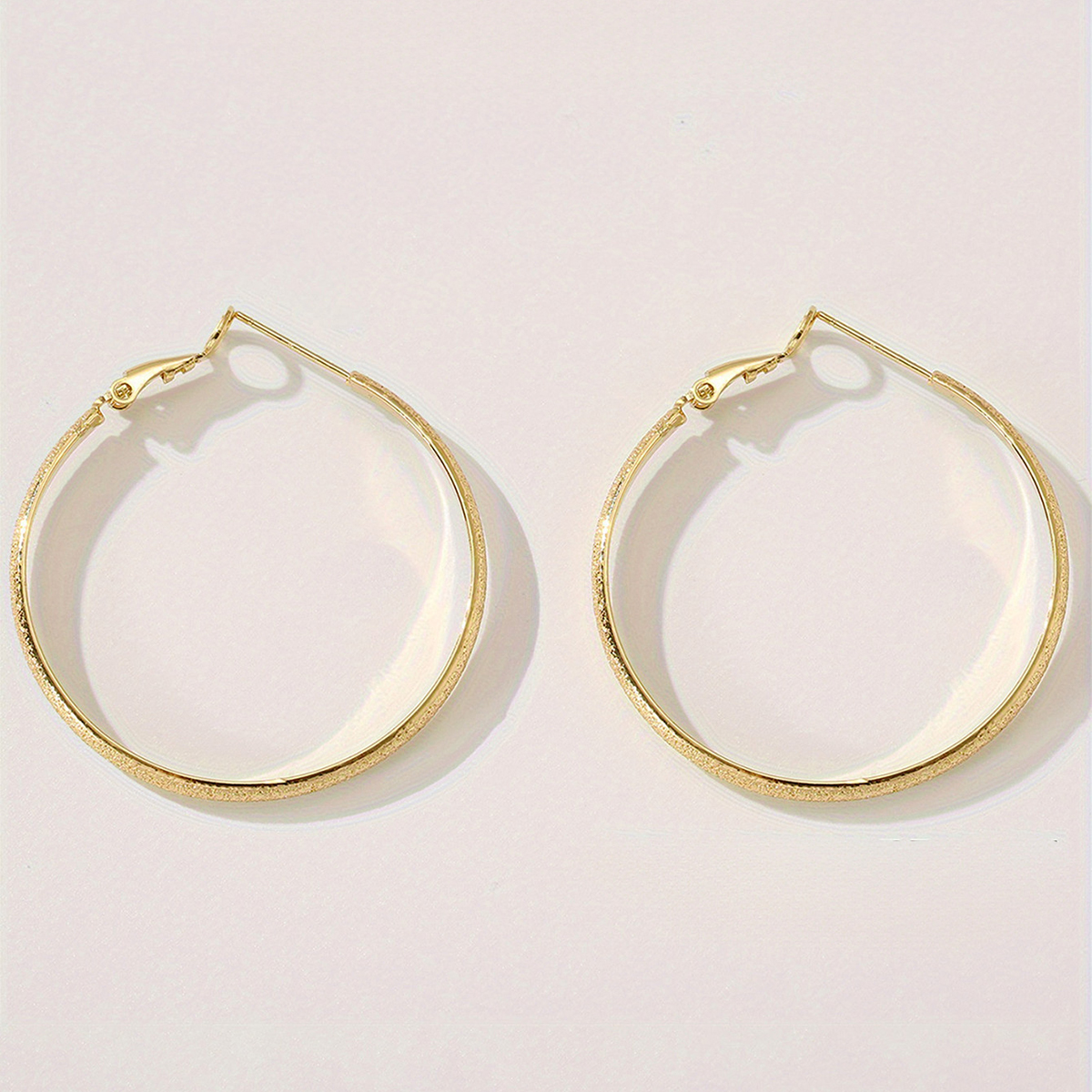 Three-dimensional Geometric Earrings In Copper With KC Golden Water Plating Featuring 0.03µm Plating Thickness 4