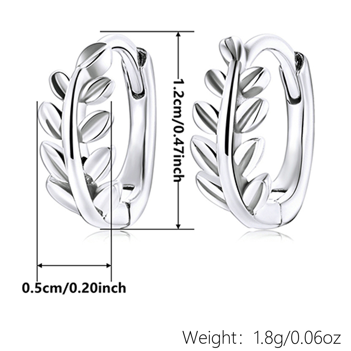 Three-dimensional Geometric Earrings For Women In Copper With White K Water Plating And 0.03µm Thickness 4