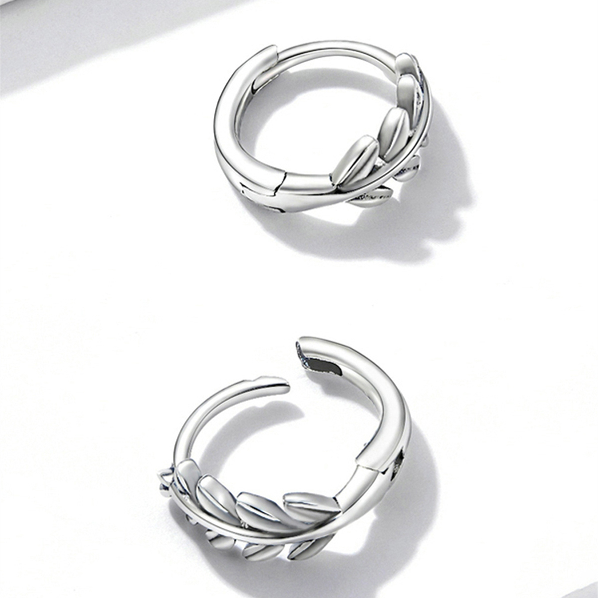 Three-dimensional Geometric Earrings For Women In Copper With White K Water Plating And 0.03µm Thickness 5