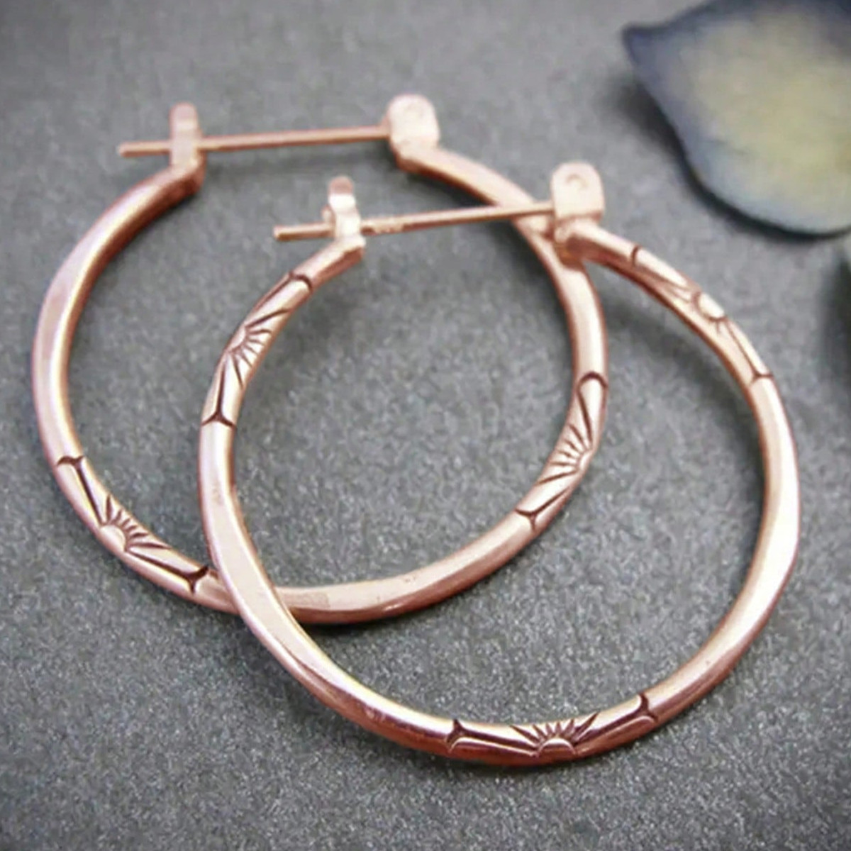 Three-dimensional Geometric Earrings For Women In Copper With KC Golden Water Plating And 0.03µm Thickness 3
