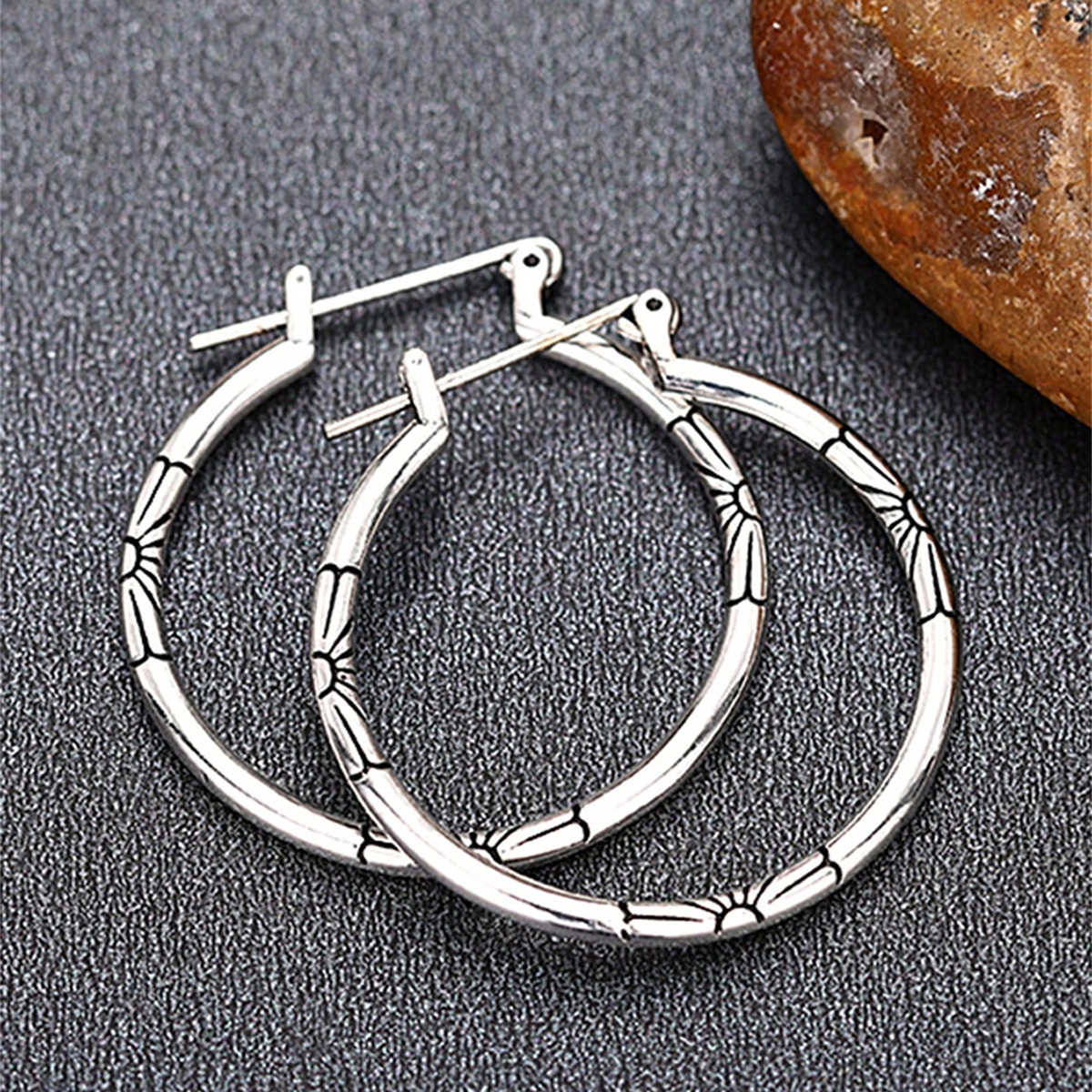 Three-dimensional Geometric Earrings For Women In Copper With KC Golden Water Plating And 0.03µm Thickness 4