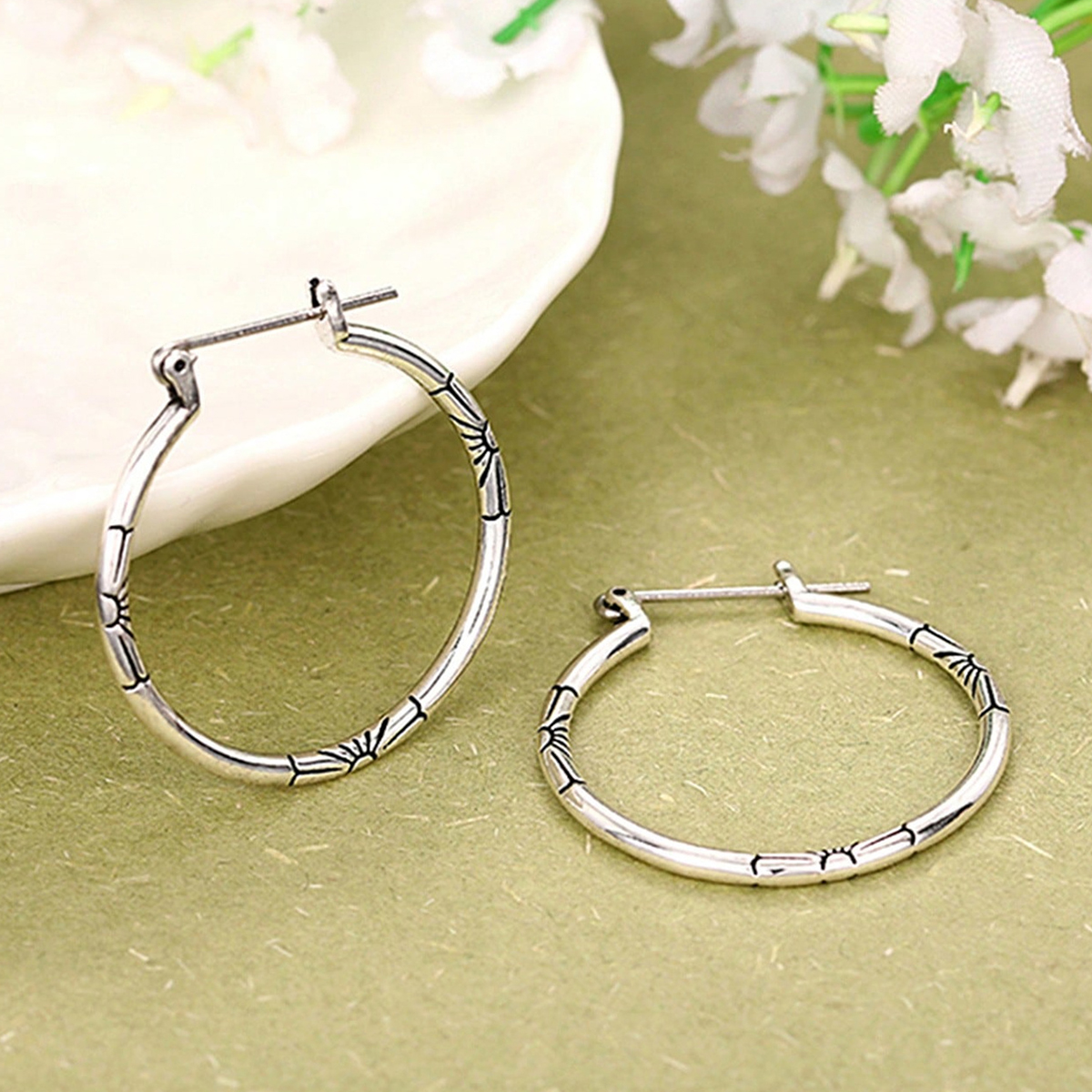 Three-dimensional Geometric Earrings For Women In Copper With KC Golden Water Plating And 0.03µm Thickness 5