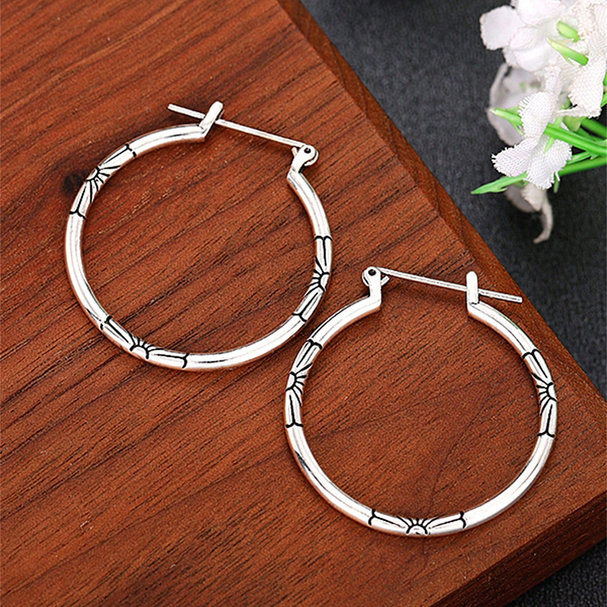 Three-dimensional Geometric Earrings For Women In Copper With KC Golden Water Plating And 0.03µm Thickness 6