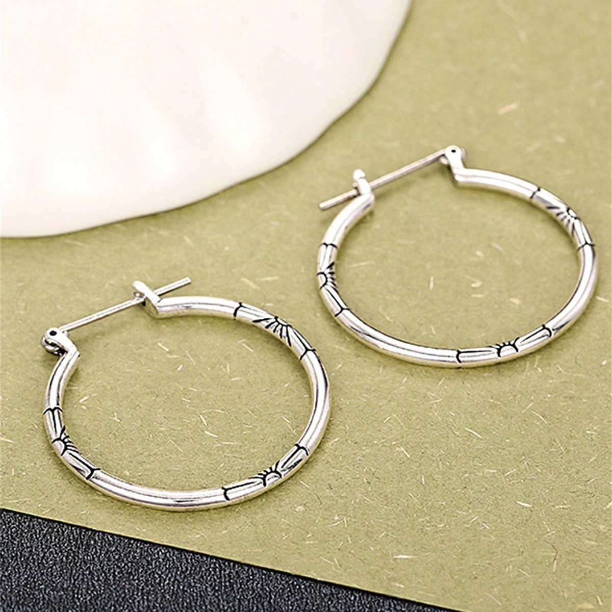 Three-dimensional Geometric Earrings For Women In Copper With KC Golden Water Plating And 0.03µm Thickness 8