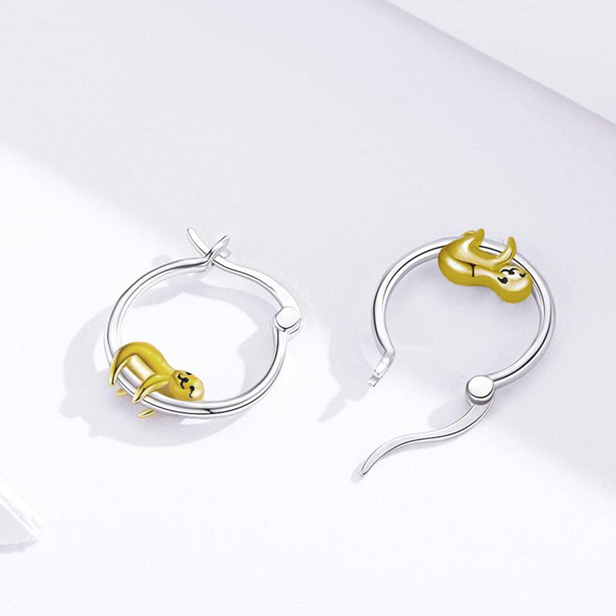 Three-dimensional Geometric Earrings For Women In Copper With KC Golden Plated Water Plating And 0.03µm Thickness 4