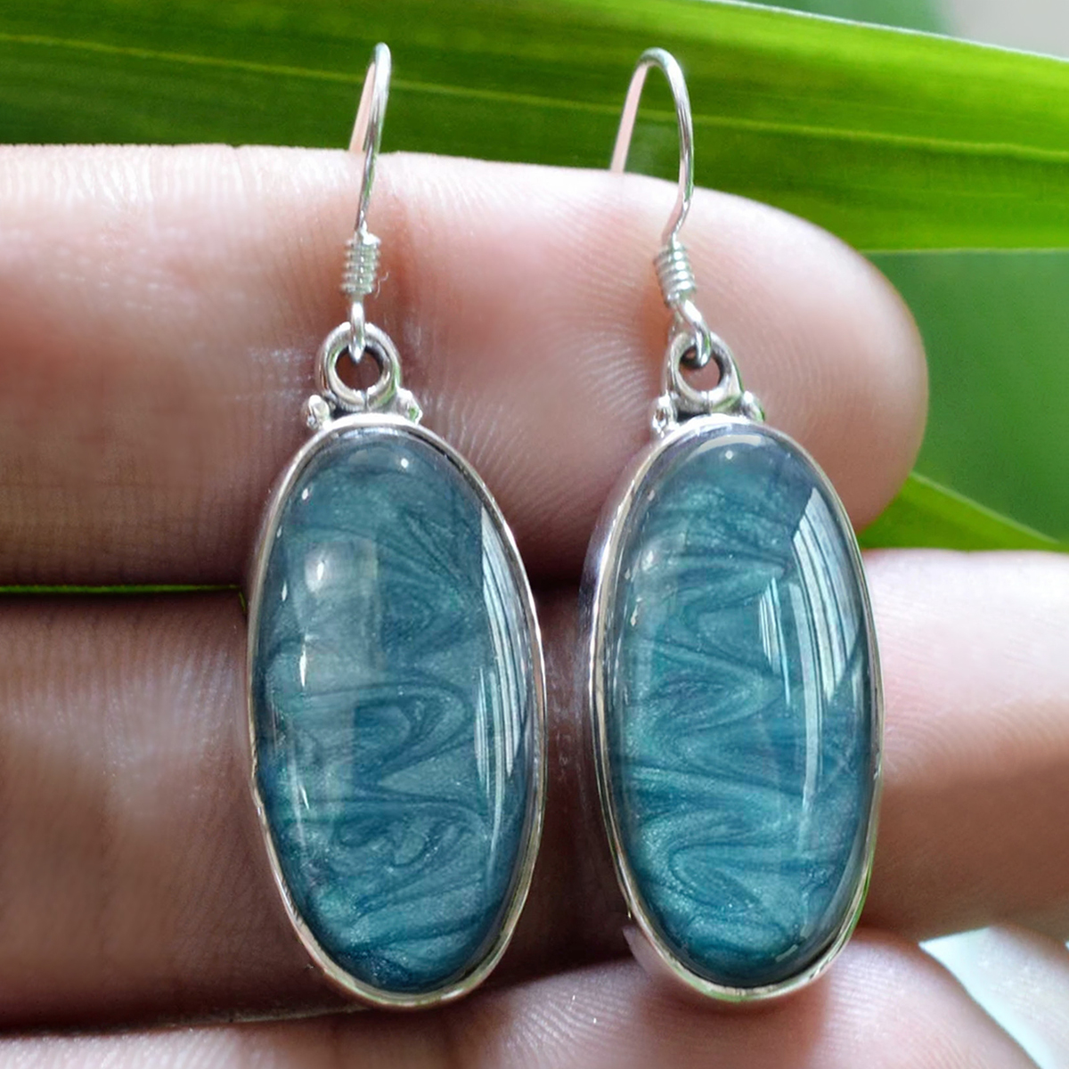 Three-dimensional Geometric Drop Earrings In Copper With White K Plated Water Plating And 0.03µm Thick Coating