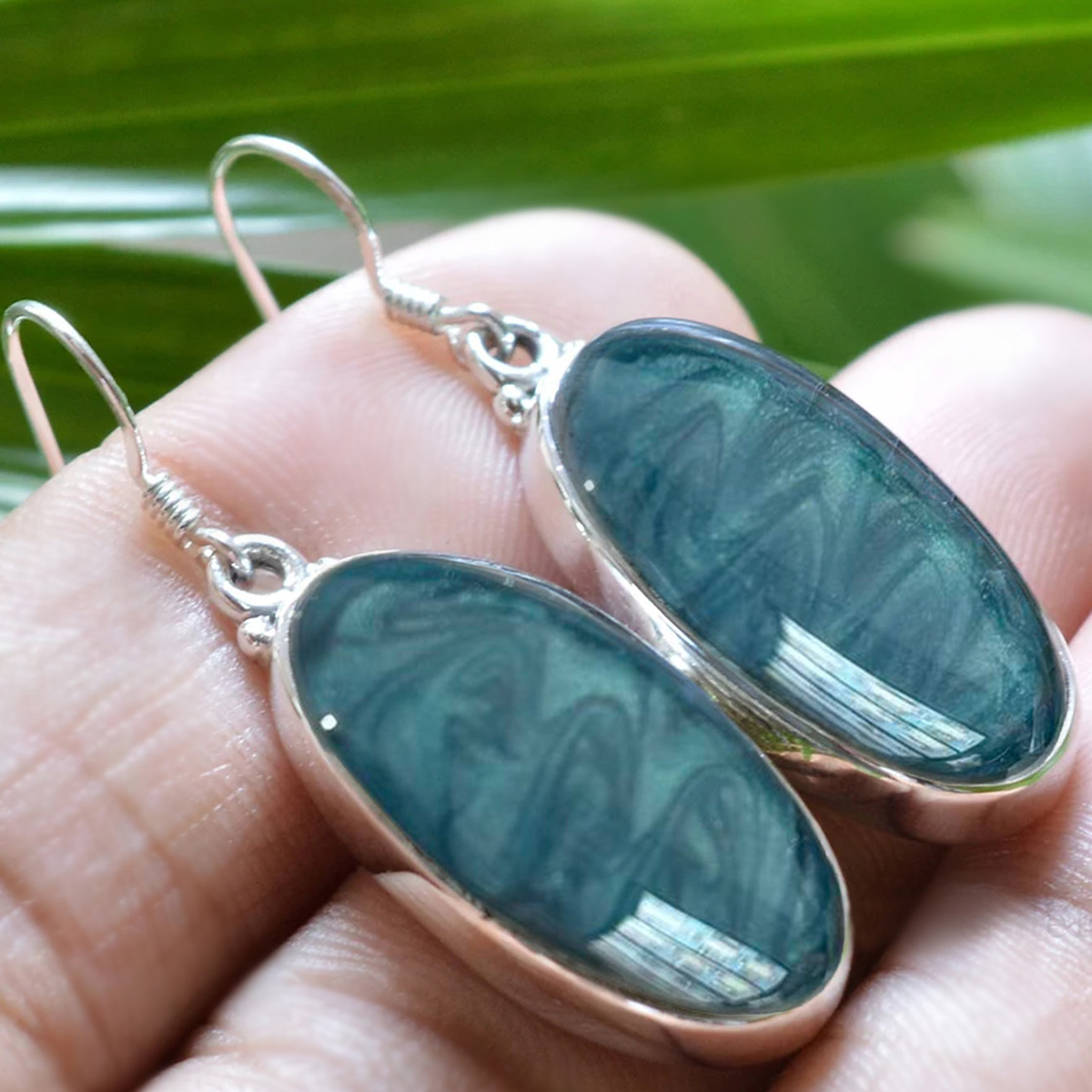 Three-dimensional Geometric Drop Earrings In Copper With White K Plated Water Plating And 0.03µm Thick Coating 2