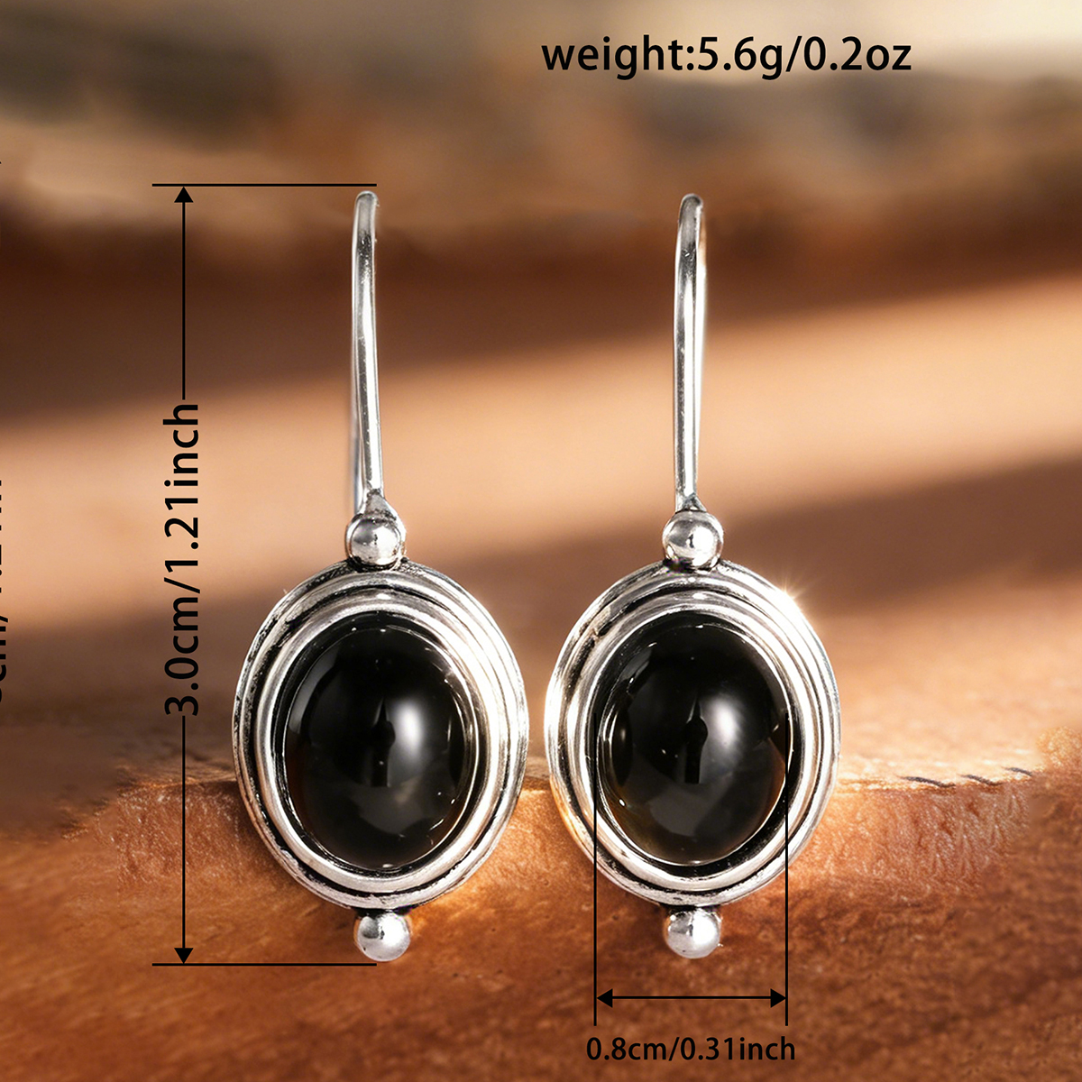 Three-dimensional Geometric Drop Earrings In Copper With White K Plated Water Plating And 0.03µm Thickness 3