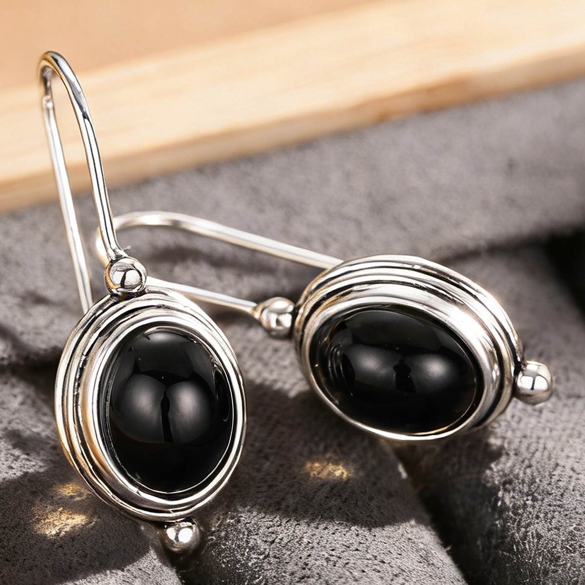 Three-dimensional Geometric Drop Earrings In Copper With White K Plated Water Plating And 0.03µm Thickness 7