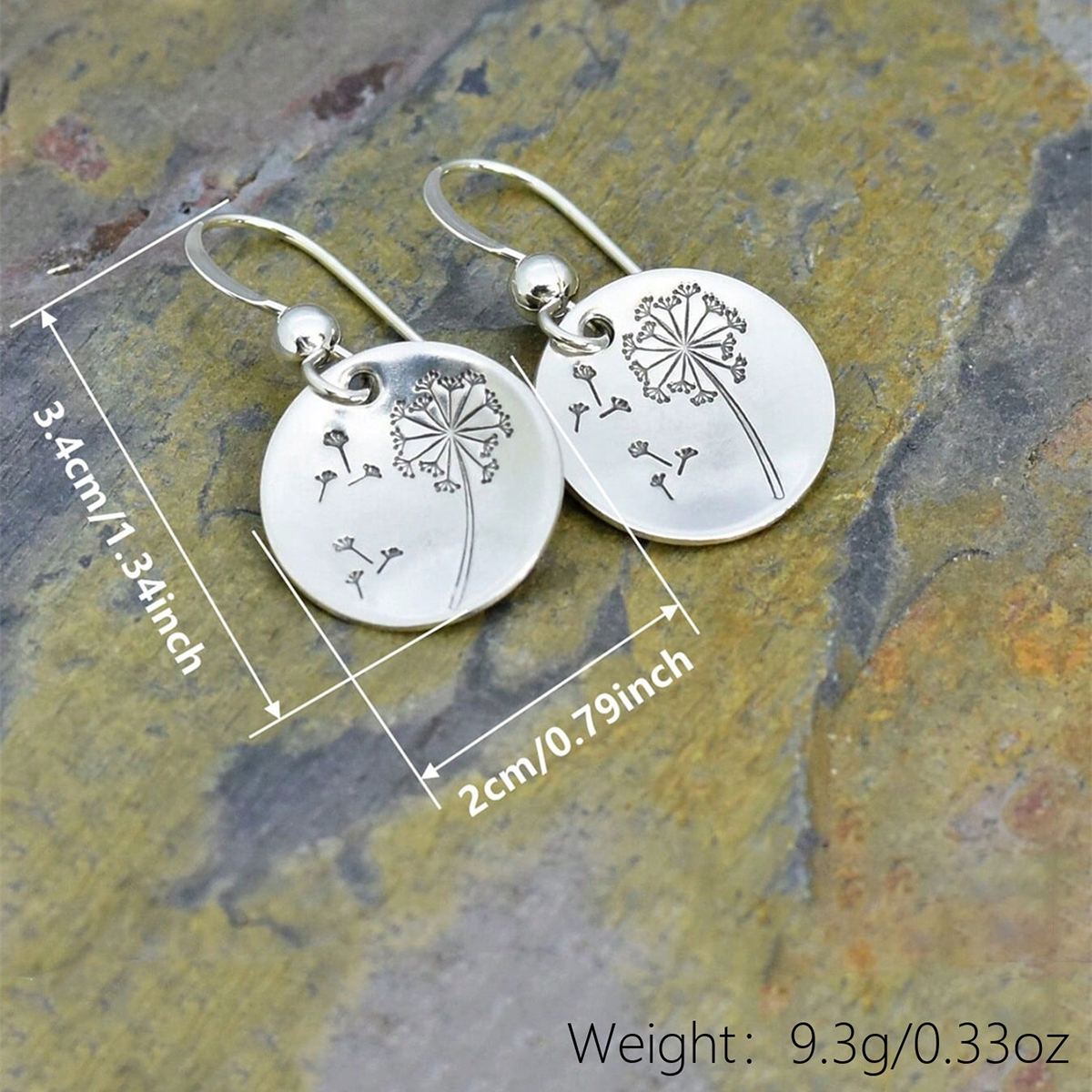 Three-dimensional Geometric Drop Earrings For Women In Copper With White K Plated Water Plating And 0.03µm Thickness 4