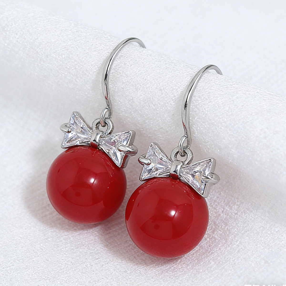 Three-dimensional Geometric Ear Hook Earrings For Women, Copper Material With Golden Plated Electroplated Finish And Zircon Inlay 4