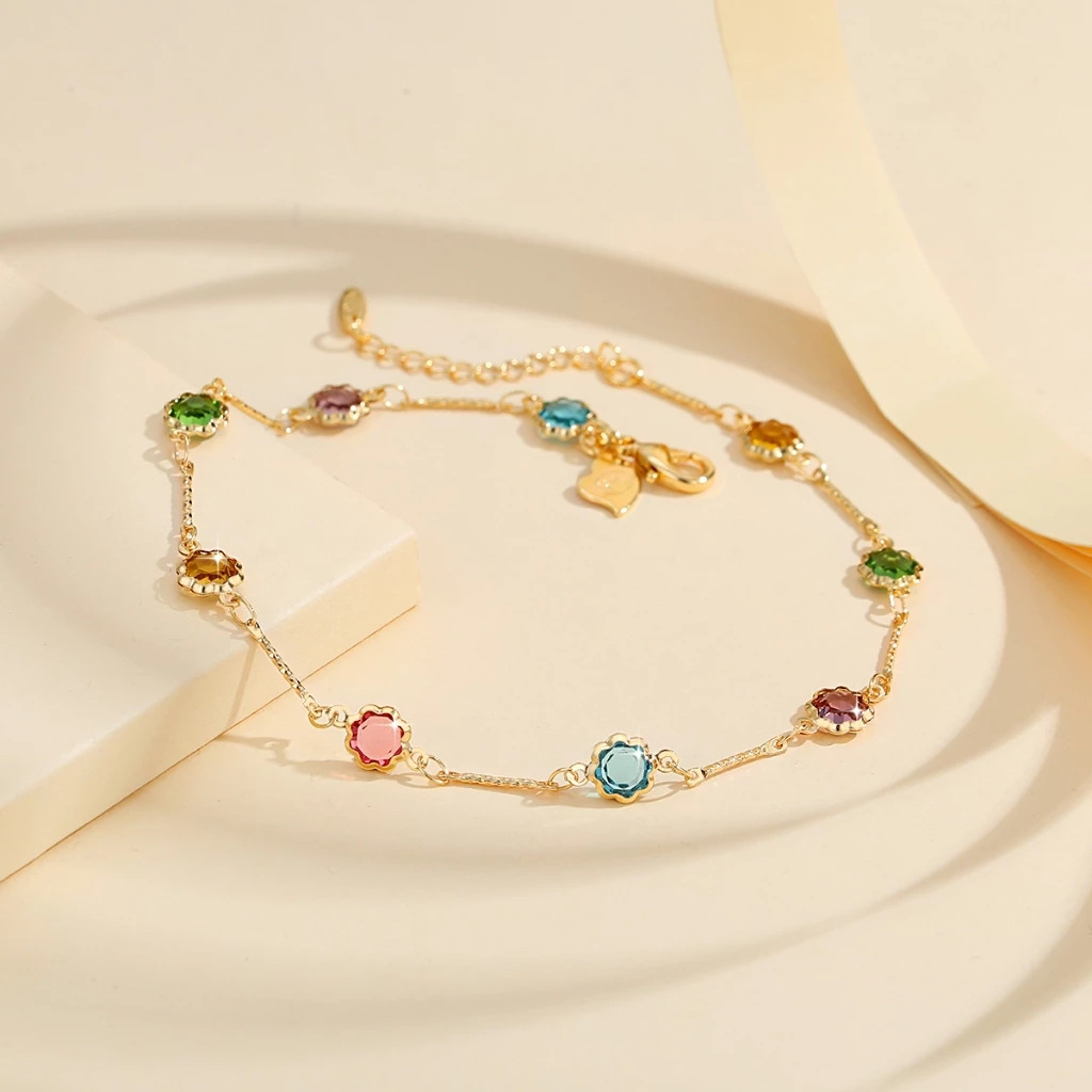 Trendy Jewelry Women's Bracelet Colorful Diamond Lace Design 2