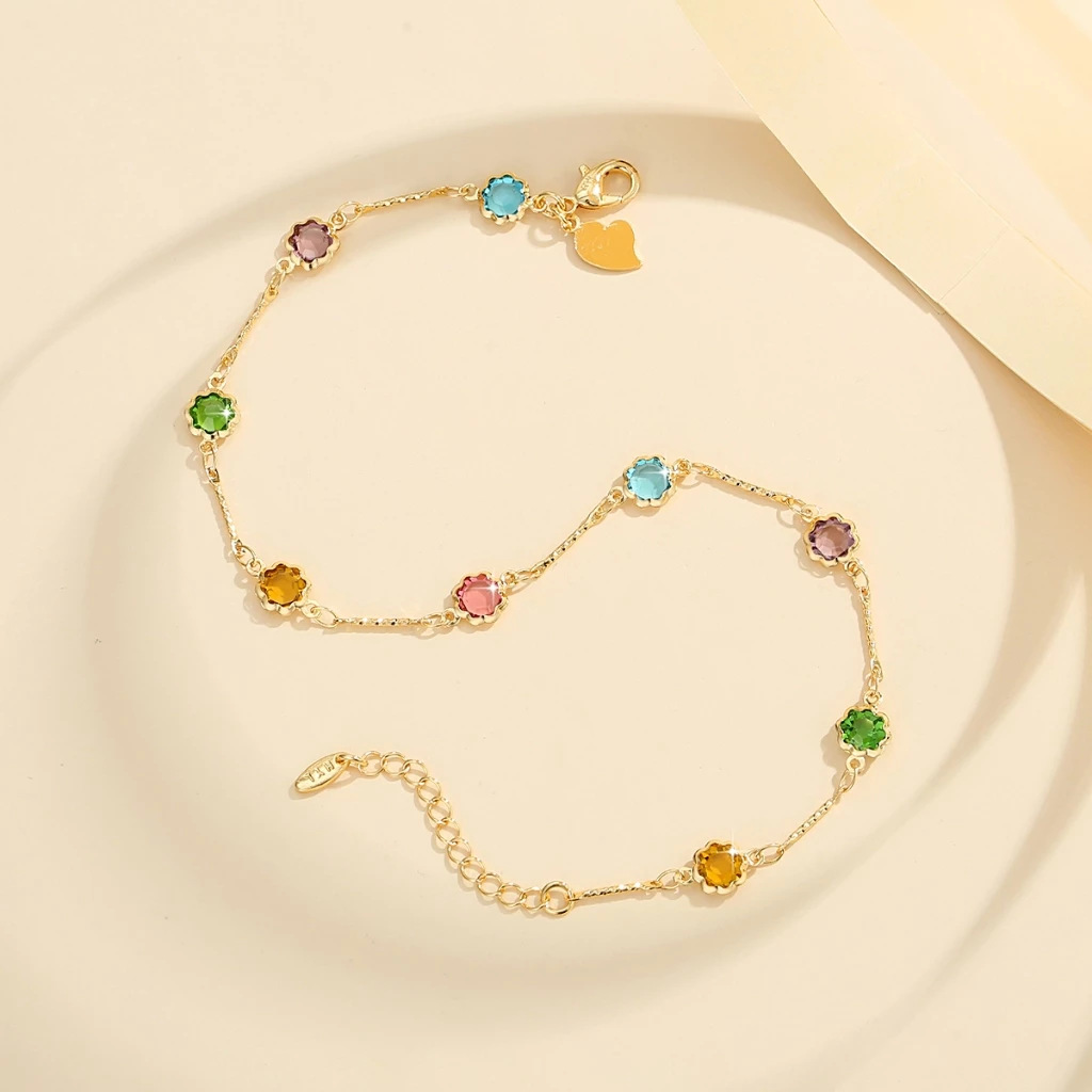 Trendy Jewelry Women's Bracelet Colorful Diamond Lace Design 3