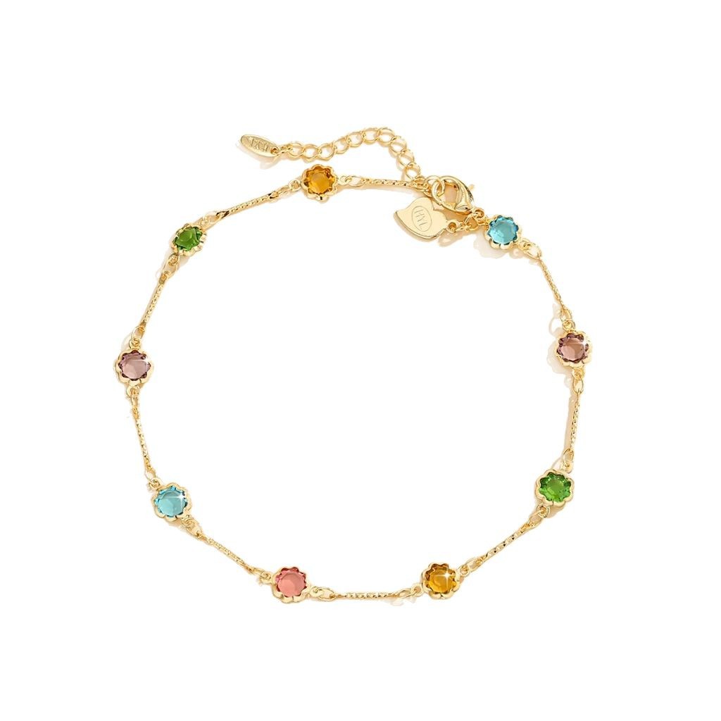 Trendy Jewelry Women's Bracelet Colorful Diamond Lace Design 5