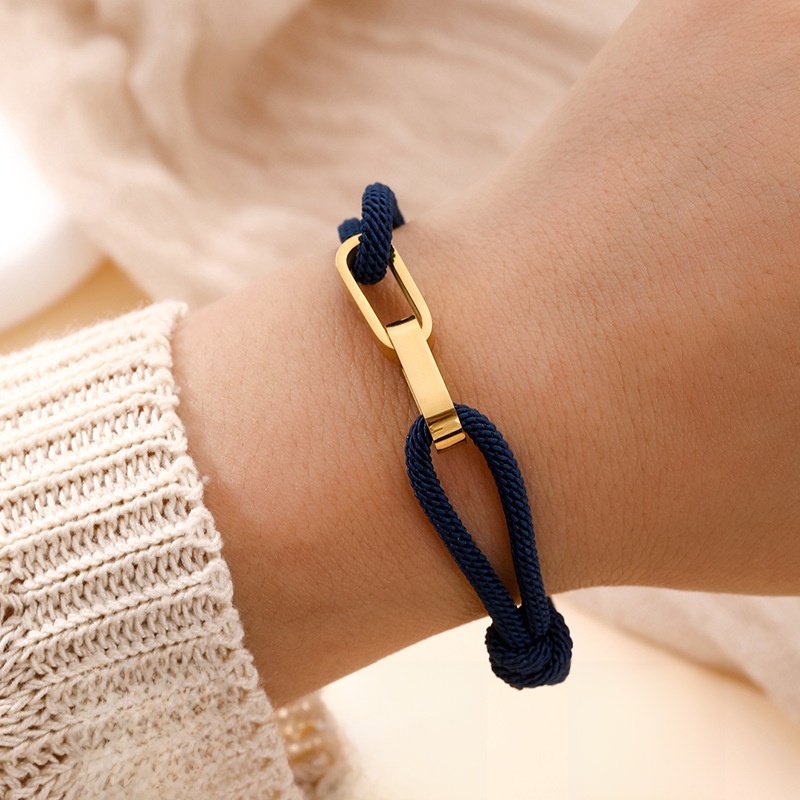 Unisex Horse Bracelet In Dyed Black 304 Stainless Steel With PVD Coated Gold Plating And Slider Clasp Closure 4