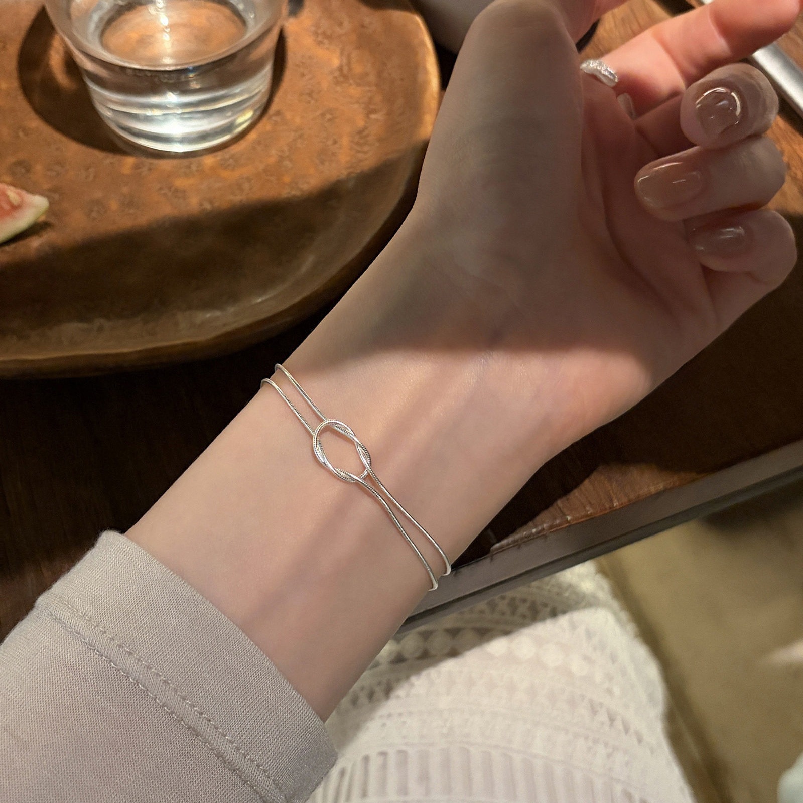 Unisex Snake Chain Bracelet In Copper With Electroplated Gold Plating Process