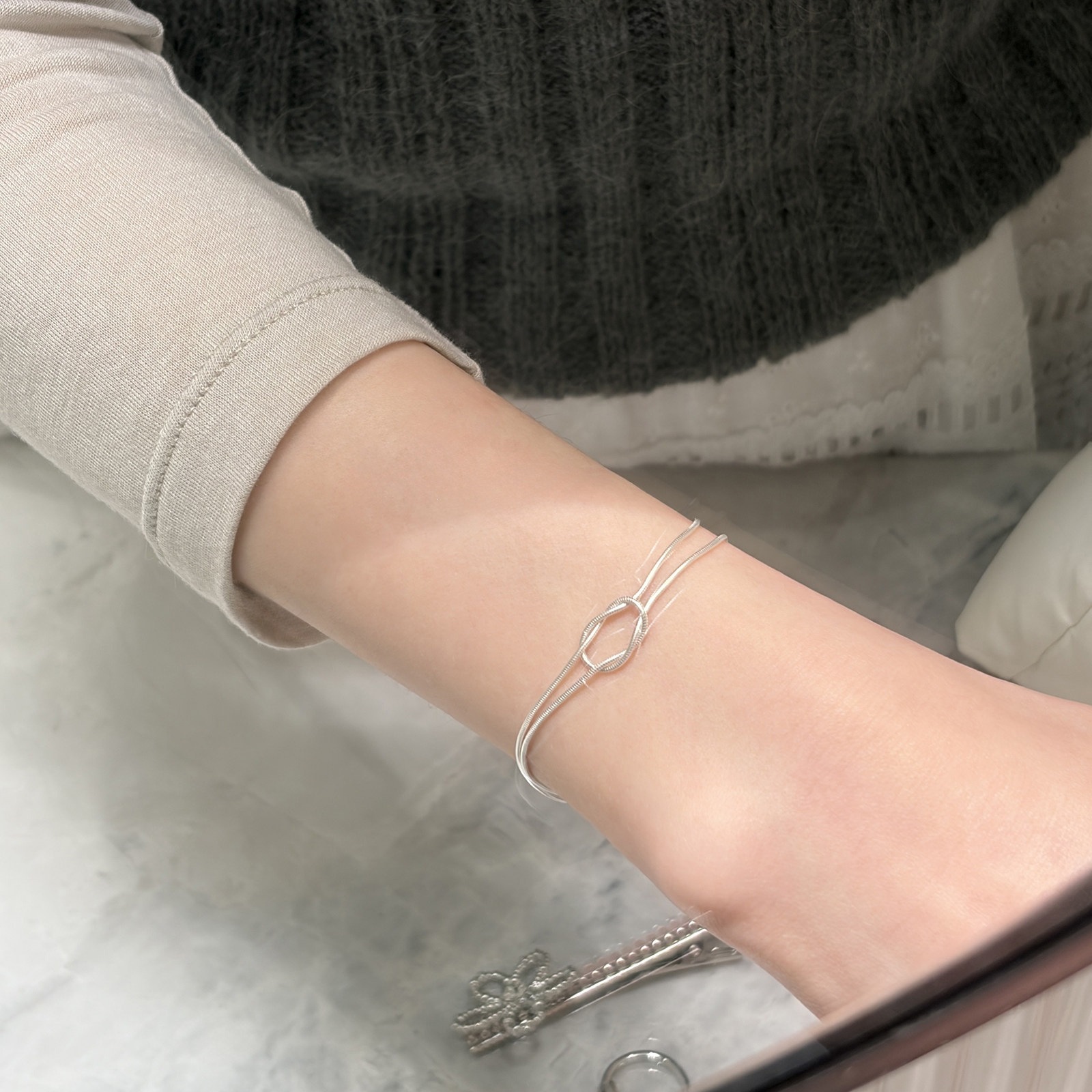 Unisex Snake Chain Bracelet In Copper With Electroplated Gold Plating Process 3