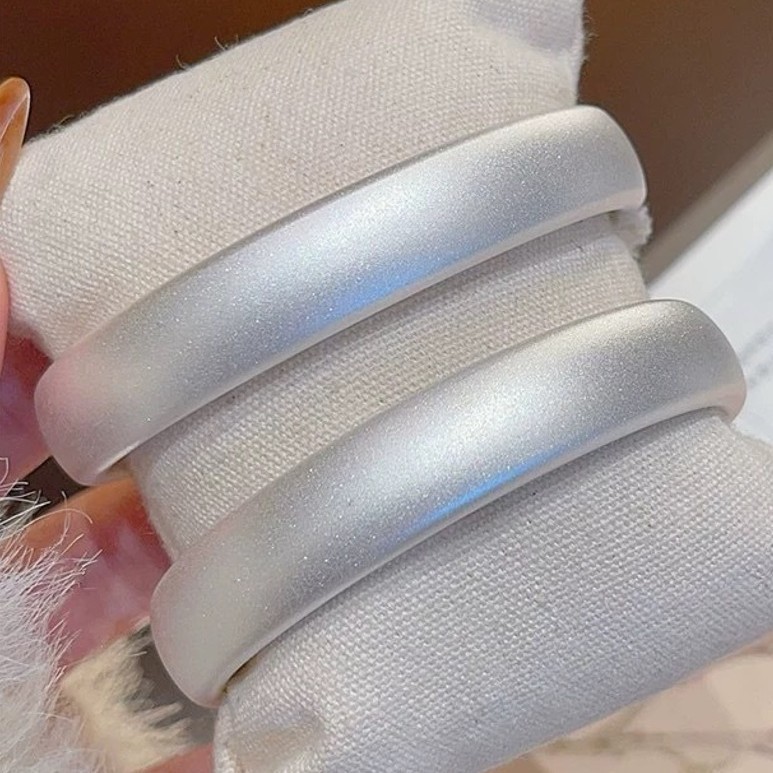 Vintage Style Sandblasted Copper Bangle Tires With Silver Plated Finish For Women 2