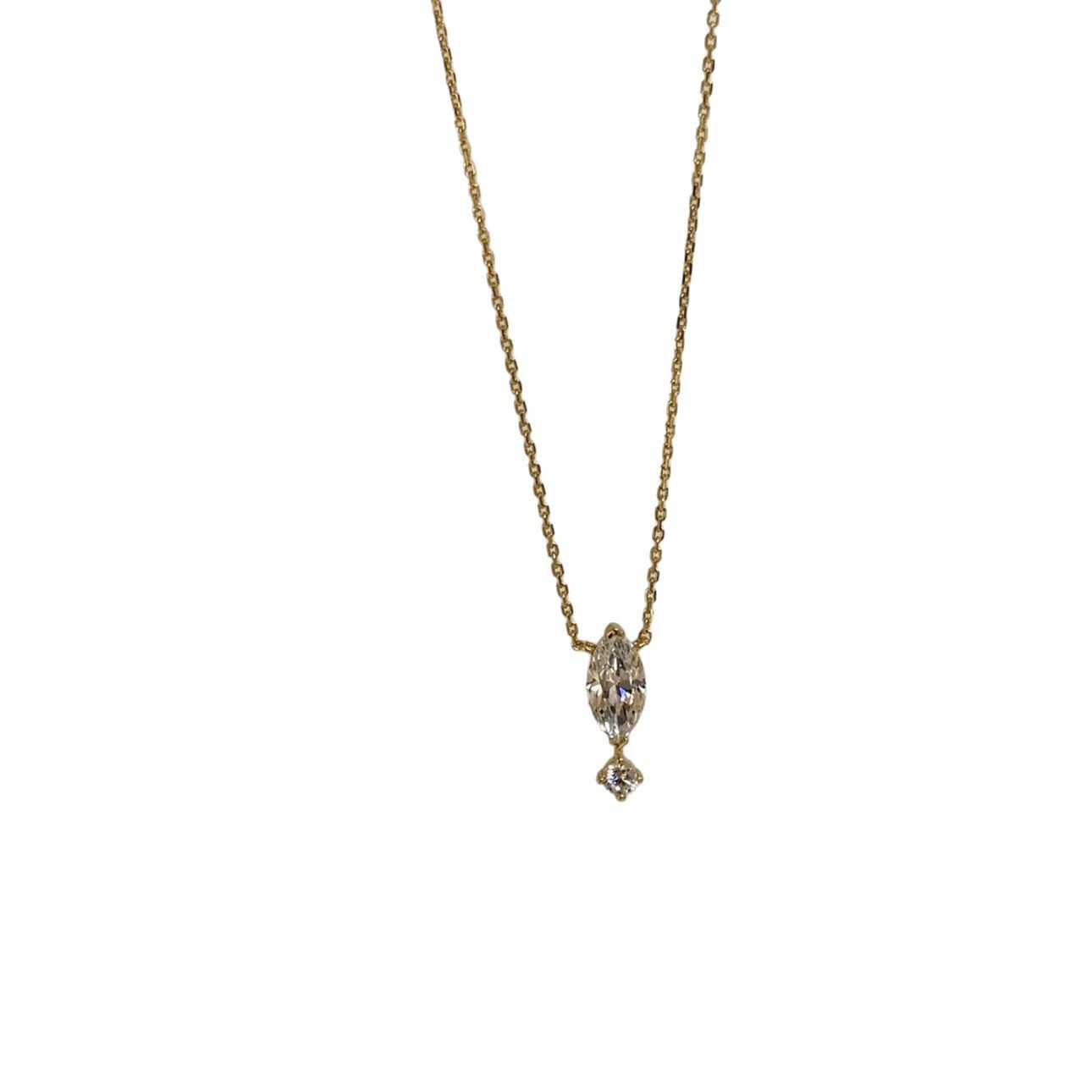 Water Droplets Necklace For Women In Gold Copper With Zircon Inlay And Cable Chain 5