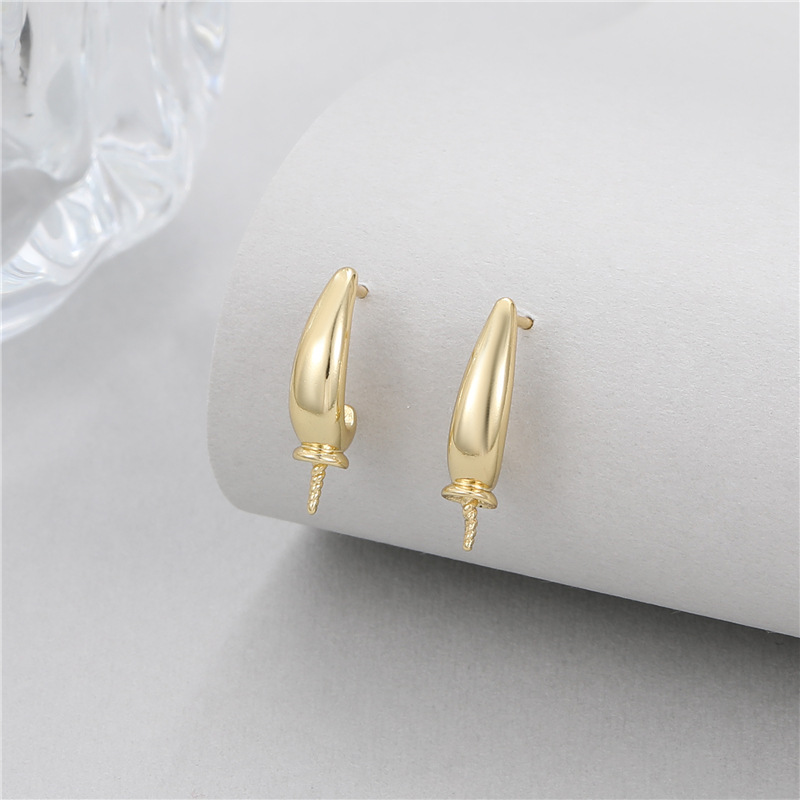 Water Droplets Stud Earrings For Women With Copper And Zircon Inlay, Featuring 925 Sterling Silver Posts In Green 4