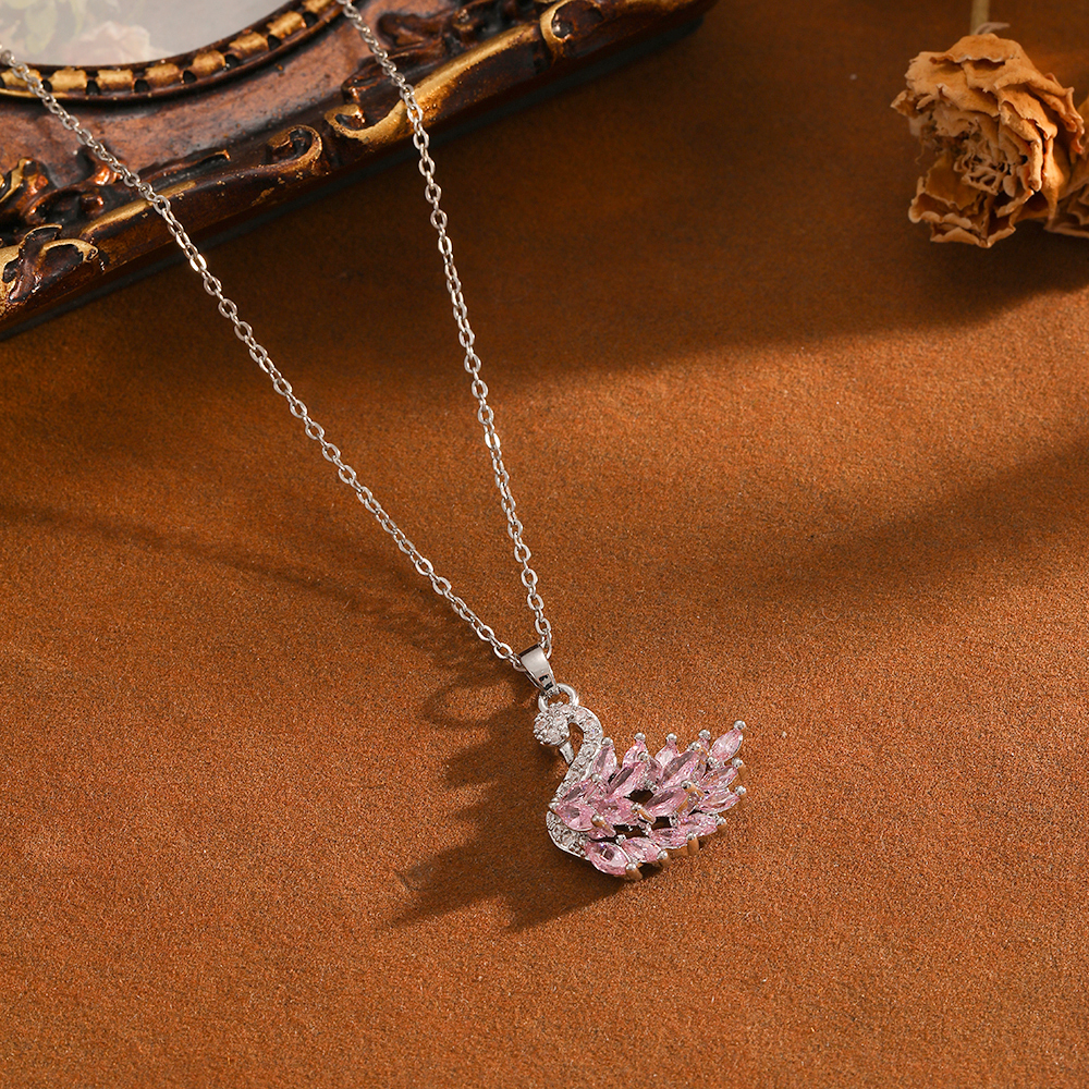 Waterproof Non Tarnish Animal Necklace For Women, 18K Real Gold Plated Copper With Zircon Inlay And PVD Coated Cable Chain 6