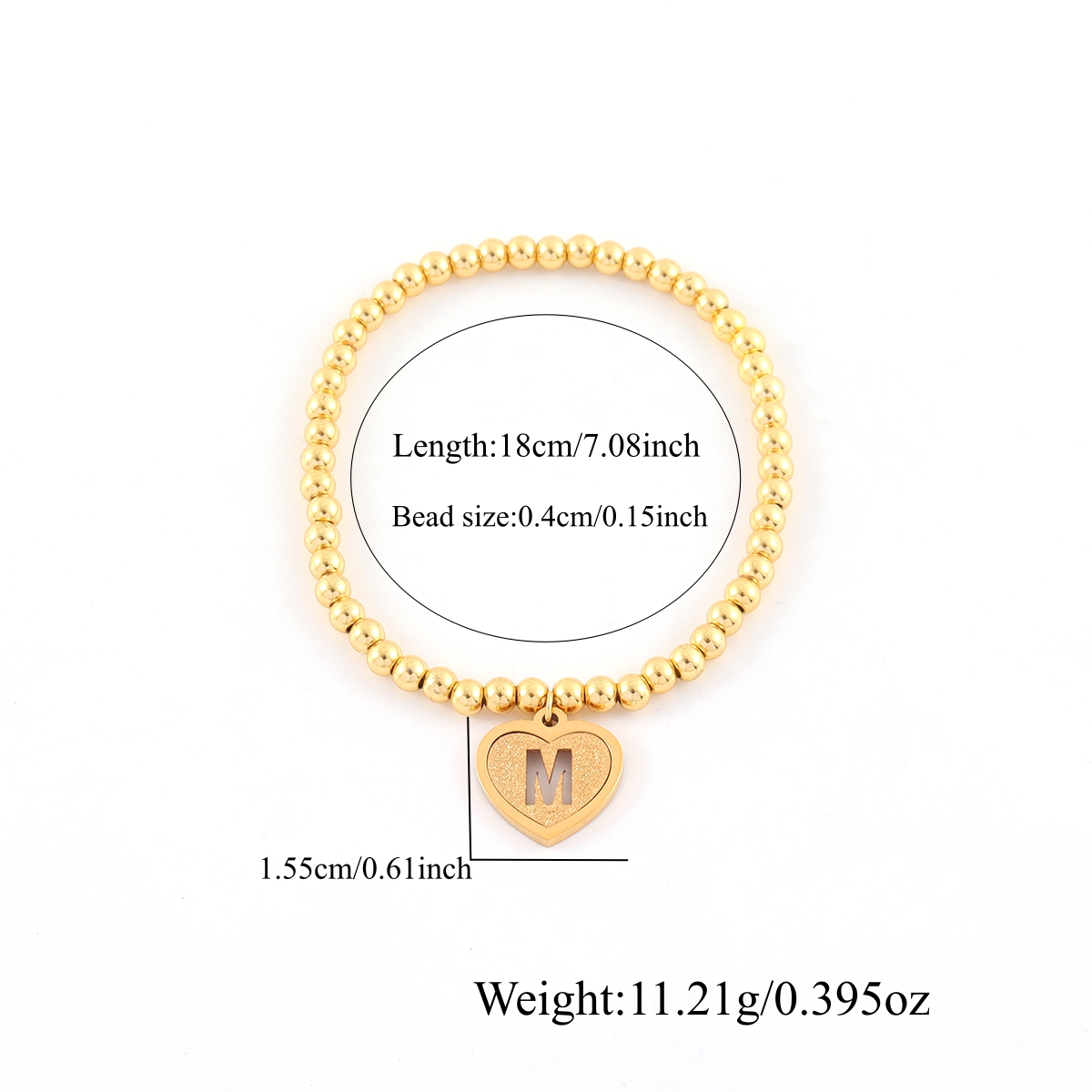 Waterproof Non Tarnish Copper Bracelets For Women With 18K Real Gold Plated Electroplated Beaded Chain 2