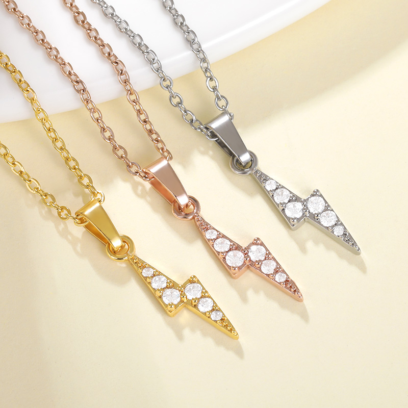 Waterproof Non Tarnish Star Necklace For Women In 18K Real Gold Plated Copper With Zircon Inlay And PVD Coated Cable Chain 7