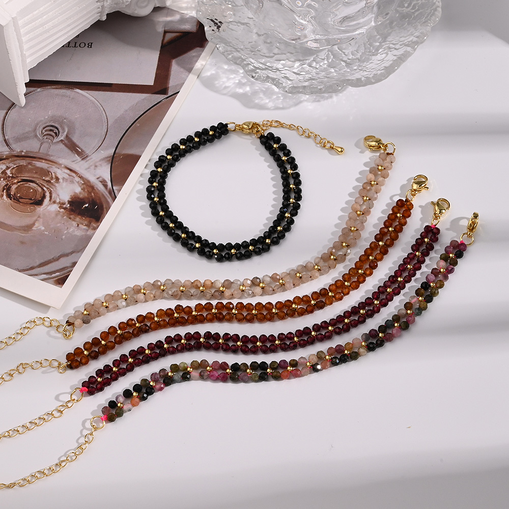 Wholesale Jewelry Elegant Classical Vintage Style Round Simple Copper Handmade Polishing Handmade Chain Bracelets