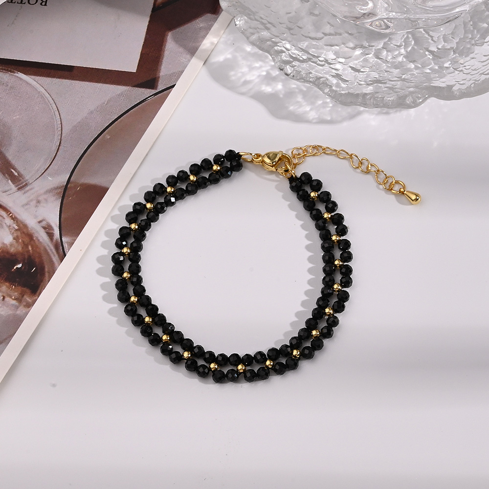 Wholesale Jewelry Elegant Classical Vintage Style Round Simple Copper Handmade Polishing Handmade Chain Bracelets 2