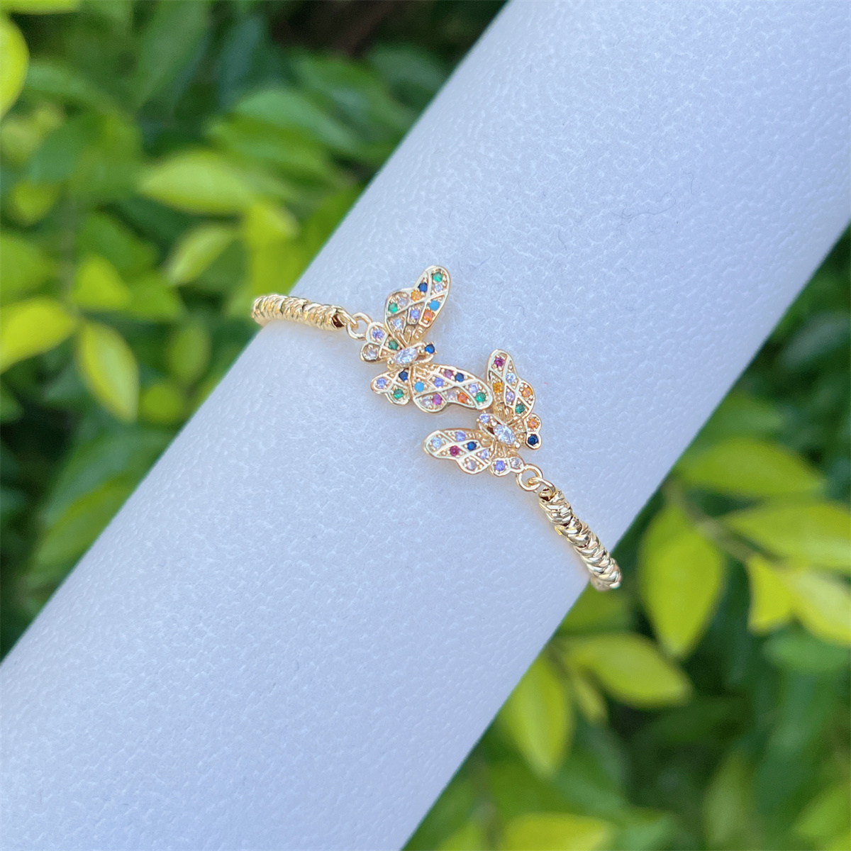 Wholesale Jewelry Elegant Glam Eye Butterfly Copper Bracelets 4