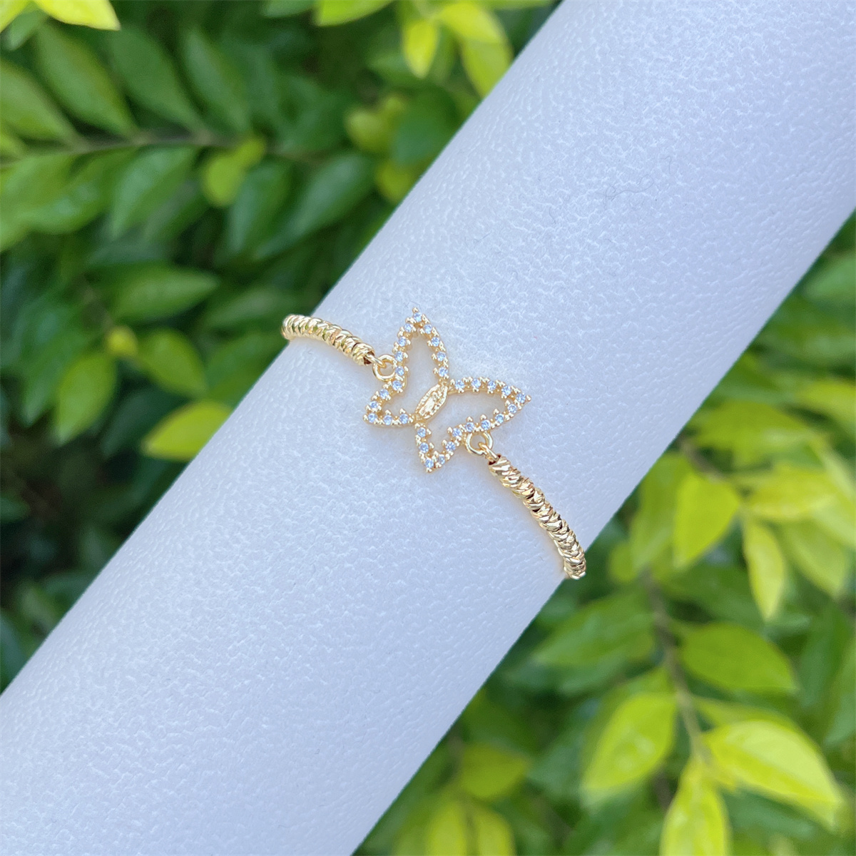 Wholesale Jewelry Elegant Glam Eye Butterfly Copper Bracelets 5