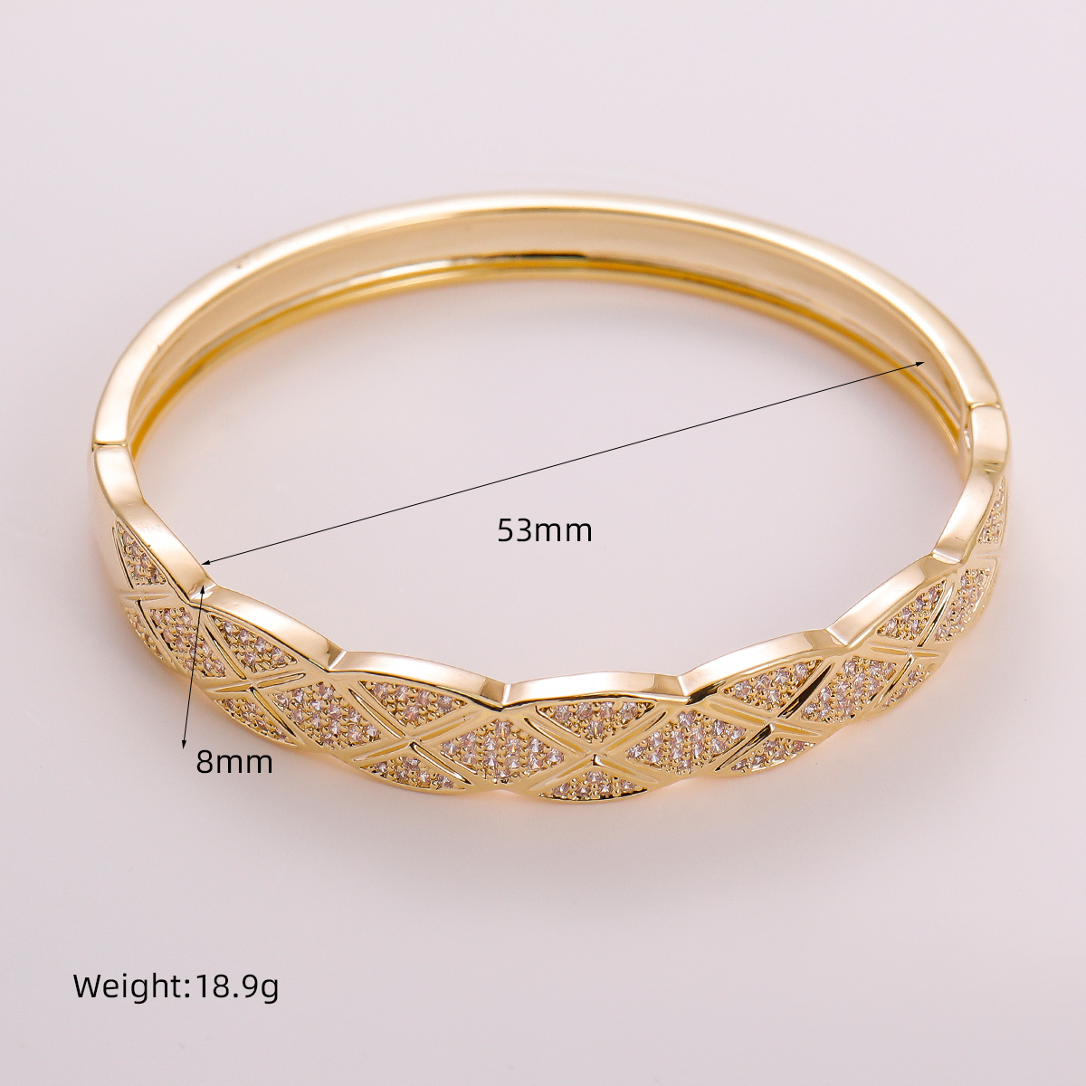 Wholesale Jewelry Elegant Vintage Style Circle Copper Bangle 2