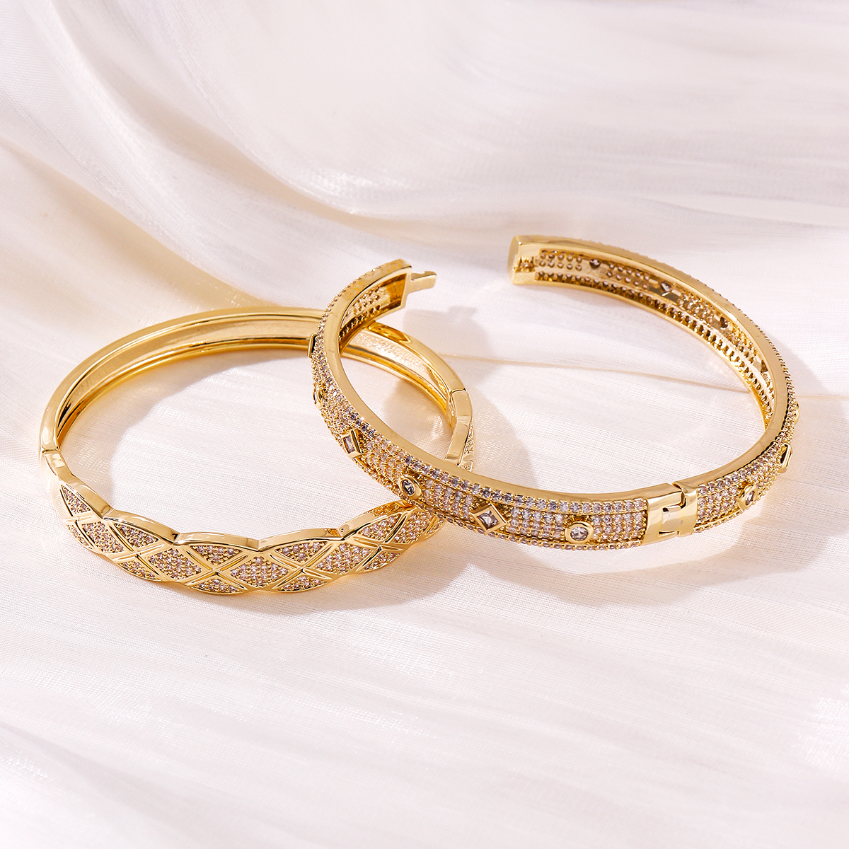 Wholesale Jewelry Elegant Vintage Style Circle Copper Bangle 5