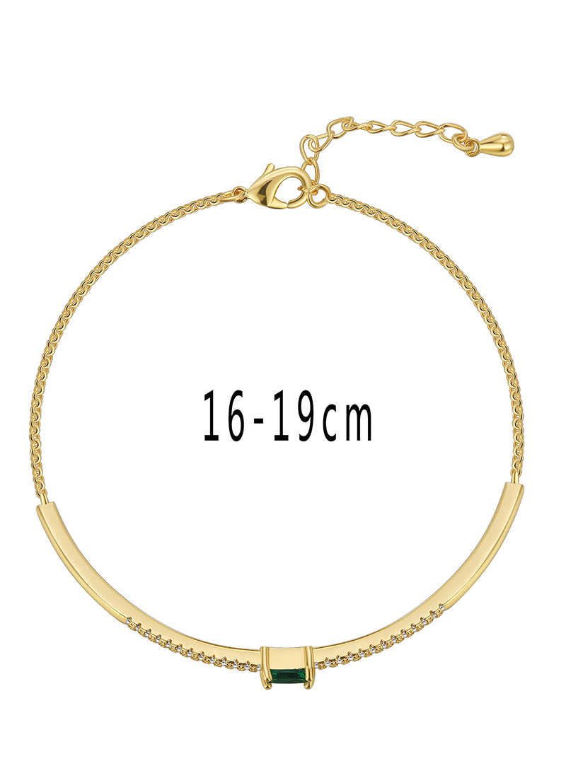Copper Geometric Rack Plated Zircon IG Style Casual Bracelets 2