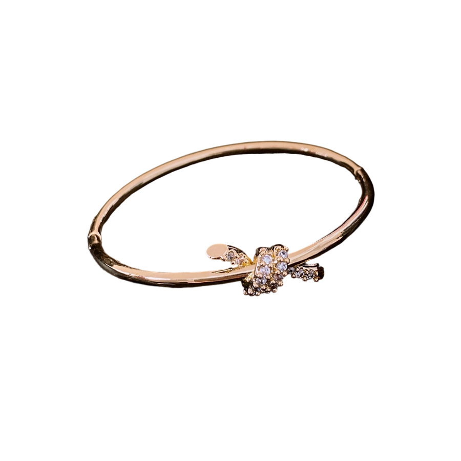 Wholesale Jewelry Simple Style Classic Style Geometric Copper Plating Bangle 5