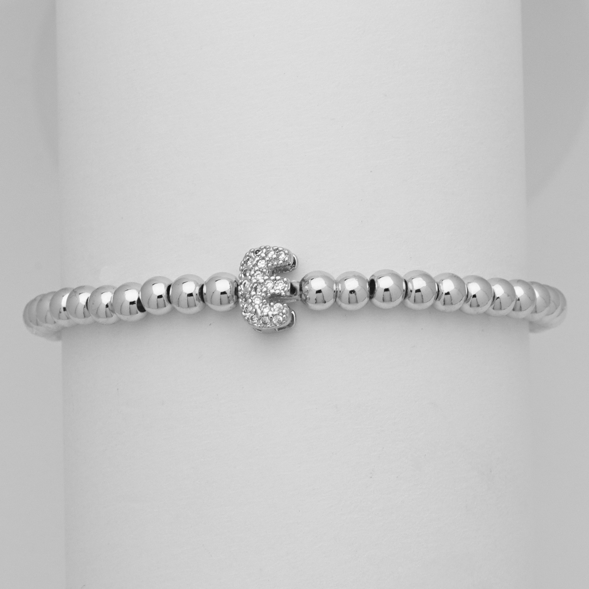 Wholesale Jewelry Simple Style Letter Copper Zircon Bracelets 4