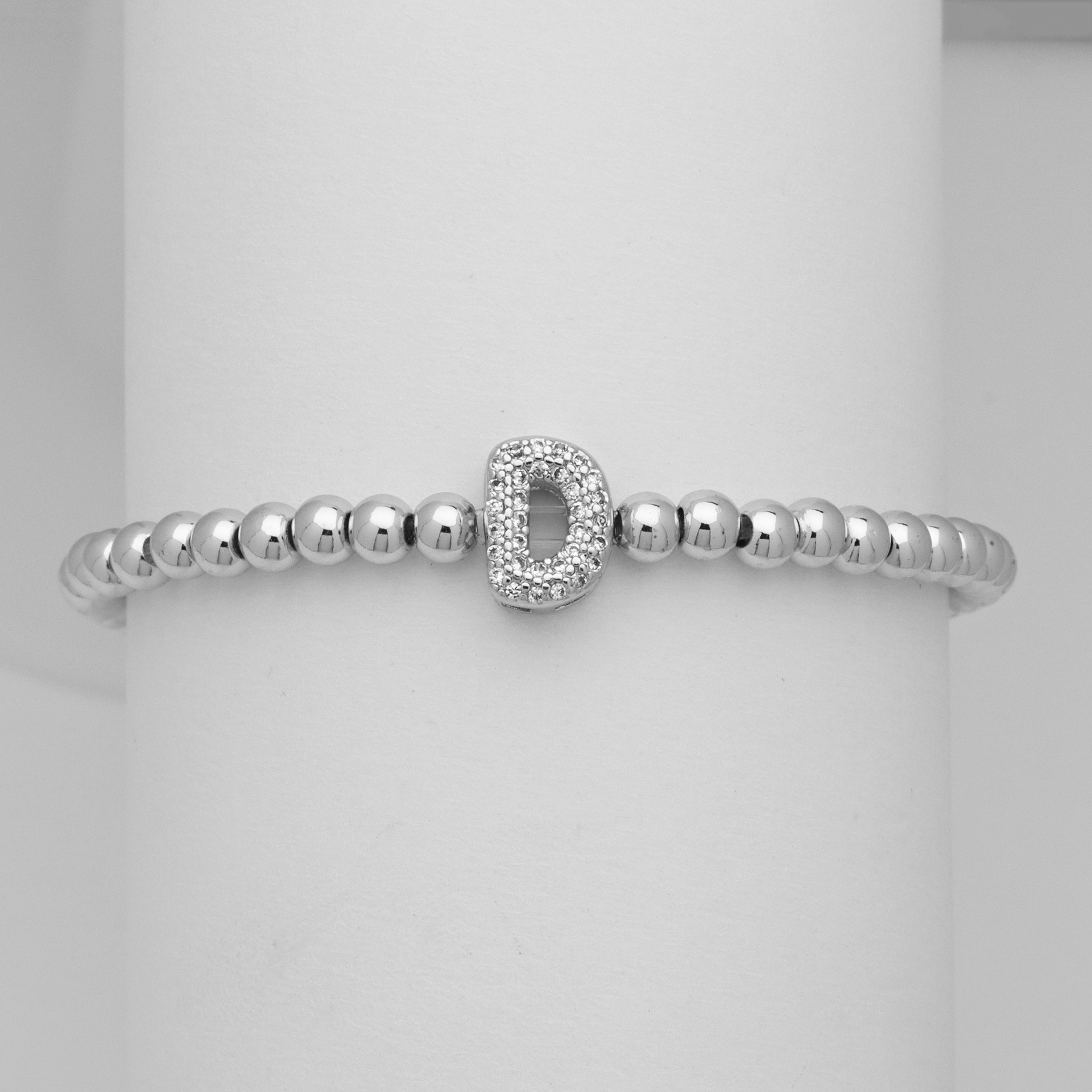 Wholesale Jewelry Simple Style Letter Copper Zircon Bracelets 5