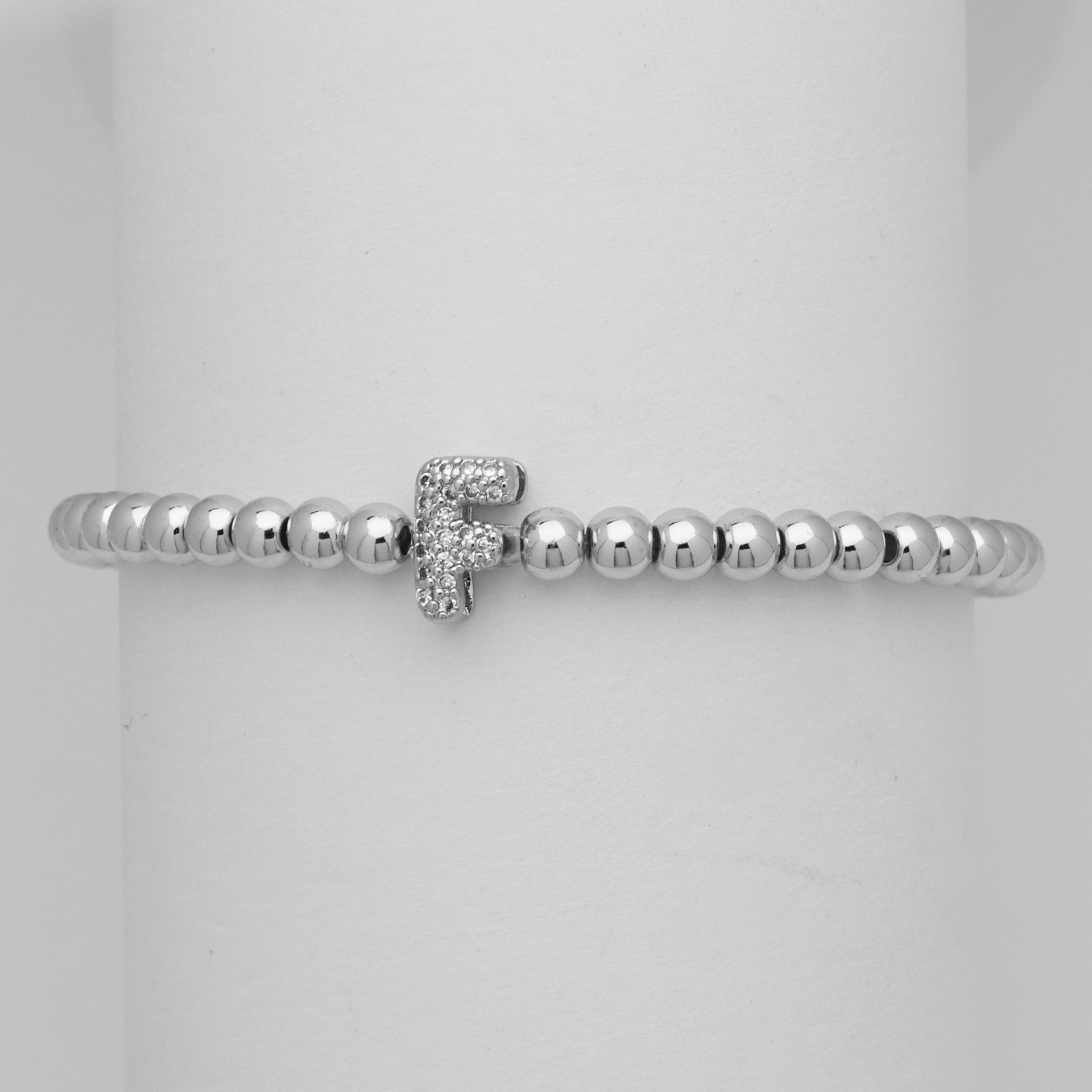 Wholesale Jewelry Simple Style Letter Copper Zircon Bracelets 6