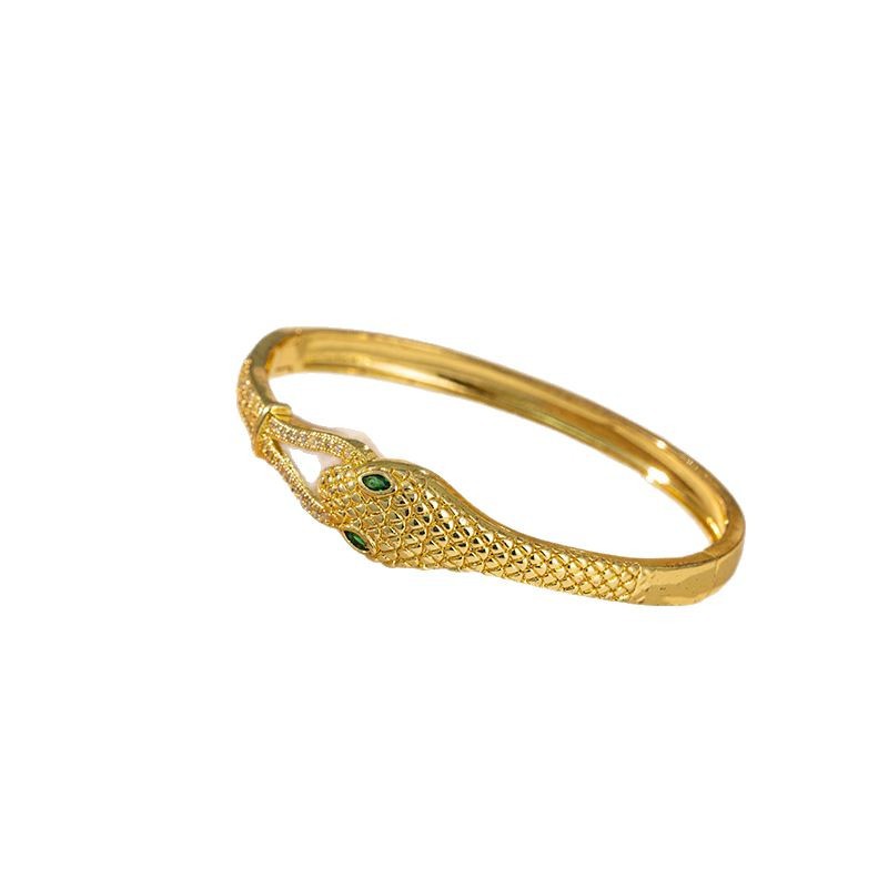 Wholesale Jewelry Vintage Style Classic Style Snake Copper Bangle 5