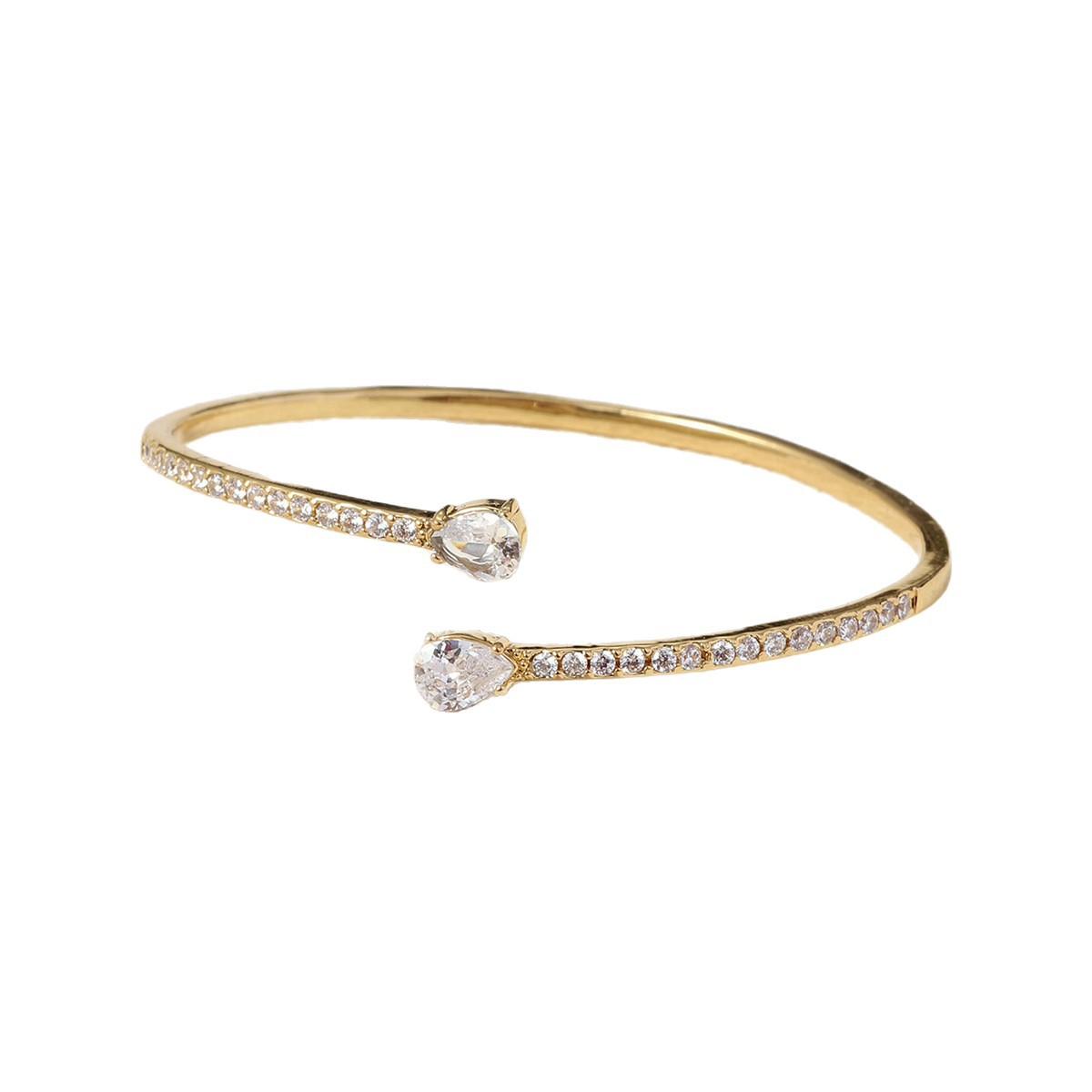 For Women Animal Pattern Copper Bangle With 18K Real Gold Plating And Zircon Inlay 5