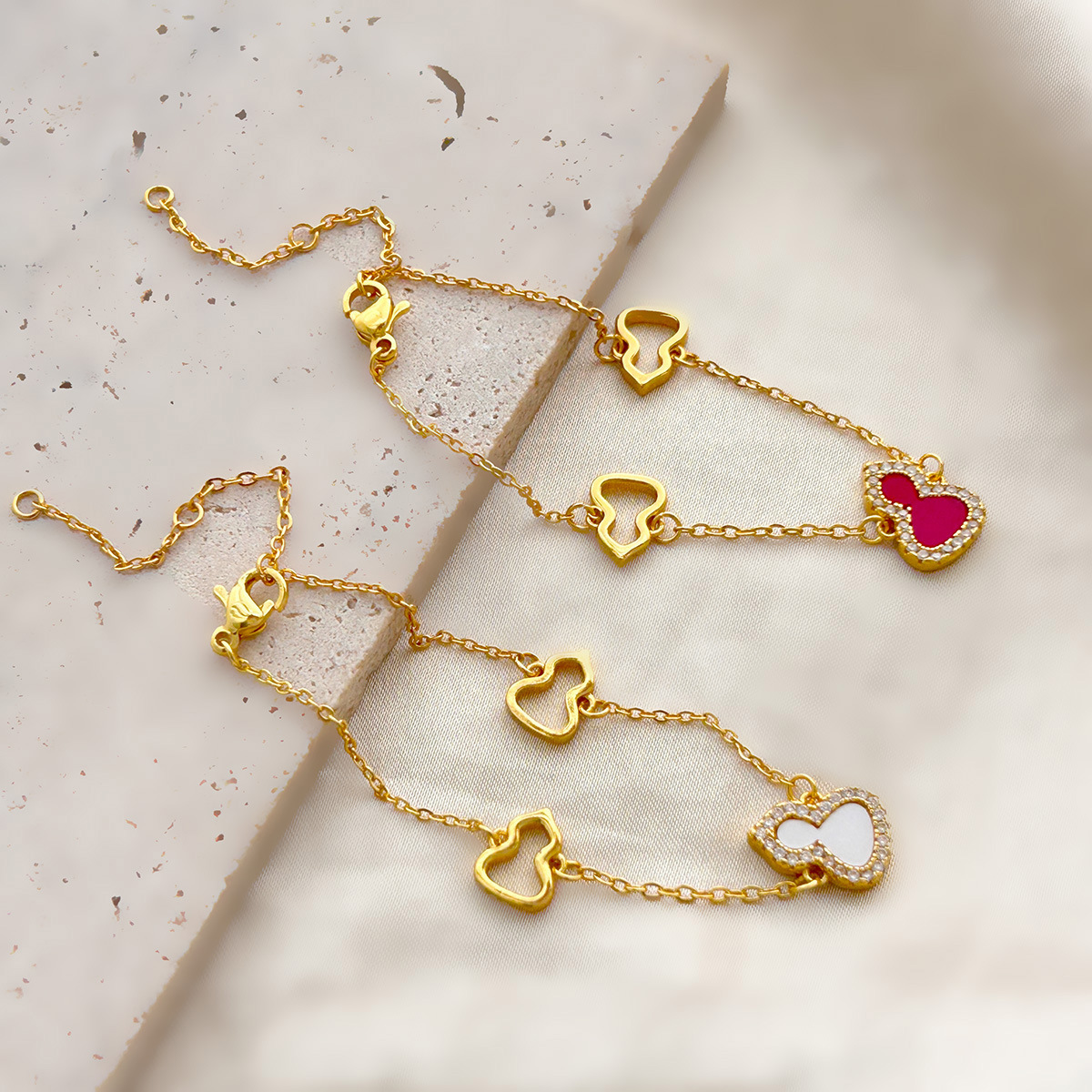 Women’s Copper Gourd Bracelet With Rhinestones In Gold, Perfect For Travel 4