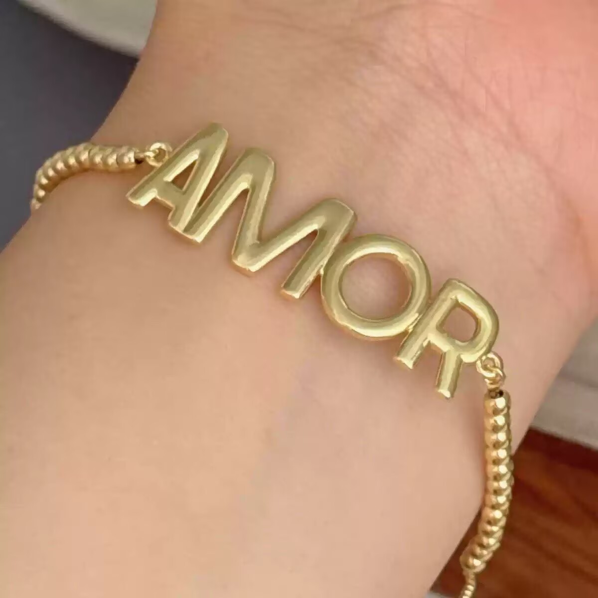 Electroplated Copper Bracelet For Women With 18K Real Gold Plated PVD Coated Finish And Zircon Inlay, Featuring Slider Chain 5