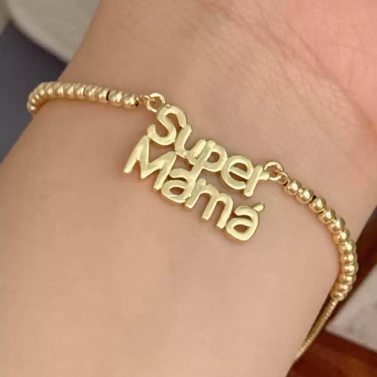 Electroplated Copper Bracelet For Women With 18K Real Gold Plated PVD Coated Finish And Zircon Inlay, Featuring Slider Chain 7